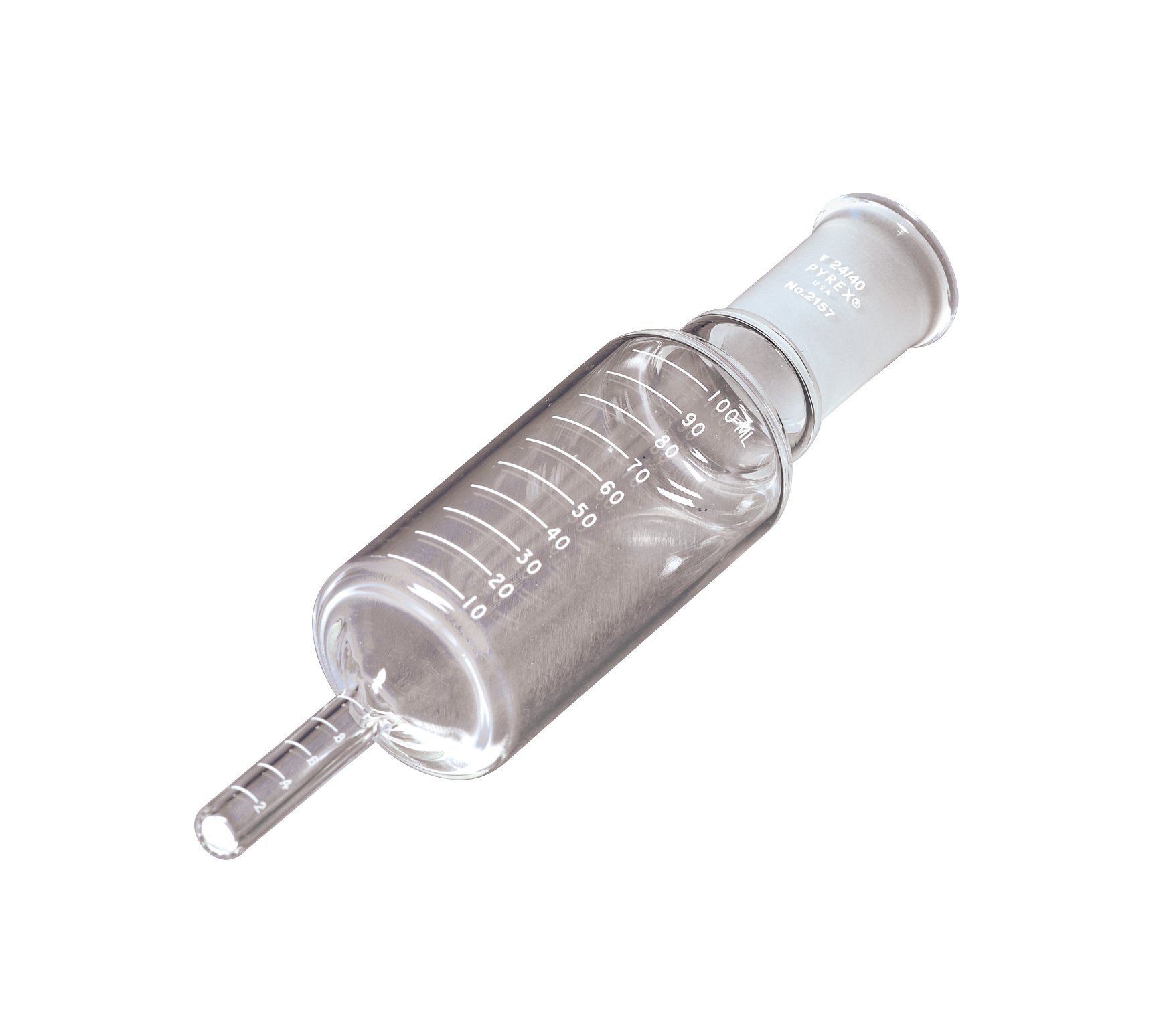 Pyrex Borosilicate Glass 500ml Kuderna-Danish Concentrator - Lab Distillation Apparatus for Essential Oil Extraction & Chemistry Experiments | Corning Scientific Glassware Without Hooks