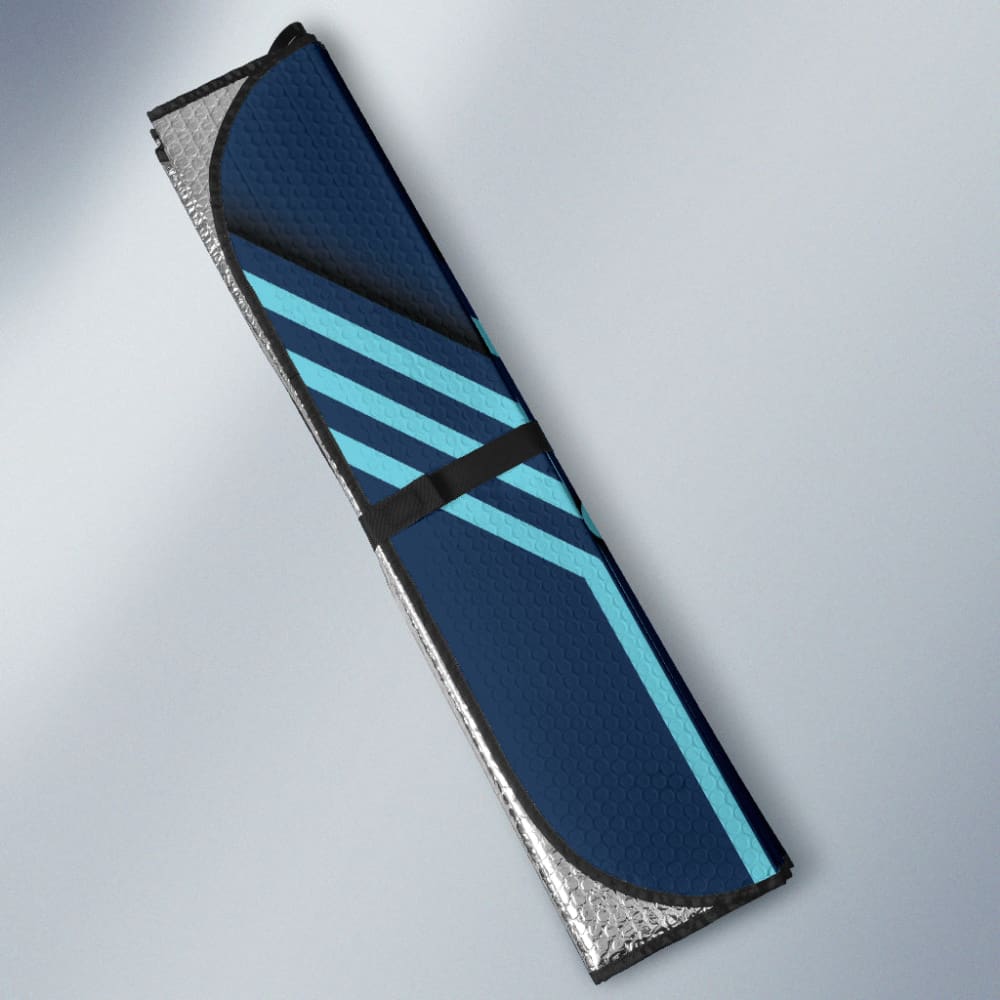 Custom Metallic Turquoise Mustang Horse Car Sun Shade - UV Protection for Ford Mustang & Auto Accessories | Perfect for Road Trips & Summer Driving
