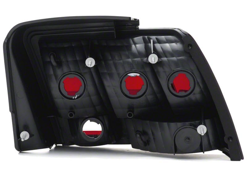 Raxiom Black Housing Smoked Lens Tail Lights & Sequential Tail Light Kit for 1999-2004 Ford Mustang (Excludes 99-01 Cobra) - Upgrade Your Ride for Night Driving & Car Shows