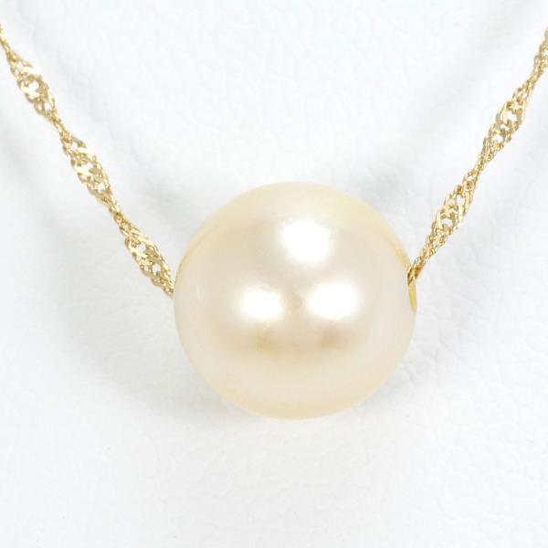 18K Yellow Gold Pearl Necklace for Women - Elegant Luxury Jewelry Gift for Wedding, Anniversary & Special Occasions