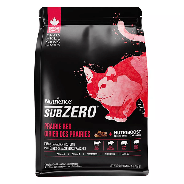 Nutrience SubZero Prairie Red High Protein Dry Cat Food - Grain-Free, Natural Ingredients for Adult Cats - Perfect for Indoor & Outdoor Felines
