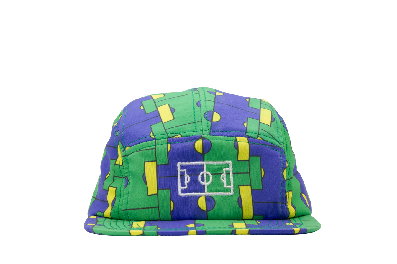 Goiaba E.C. Campo 5 Panel Nylon Hat - Brazil Flag Print Adjustable Snapback Cap for Men & Women - Perfect for Outdoor Activities, Travel & Sports