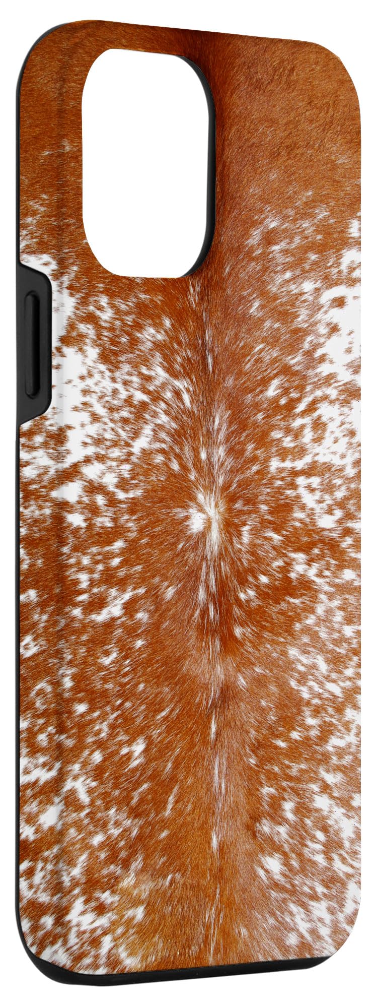 iPhone 12 Pro Max Case - Wildflower Cow Western Longhorn Brown Brindle Cowhide Print Design | Durable Protective Phone Cover for Everyday Use, Travel & Outdoor Activities