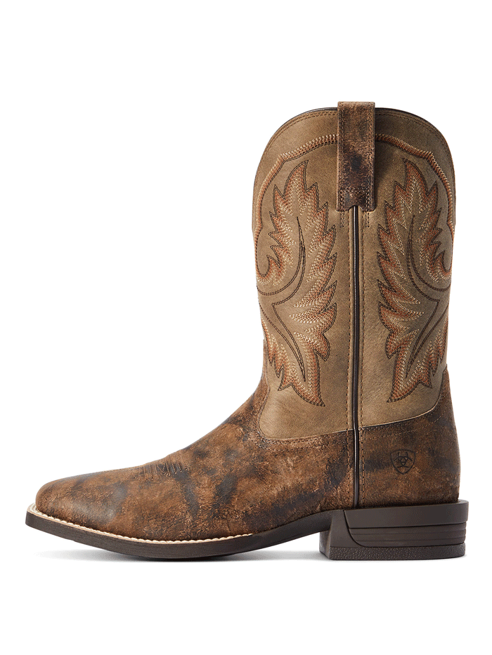 Ariat Men's Wilder Western Boot in Antique Grey - Durable Cowboy Boots for Riding, Work & Casual Wear