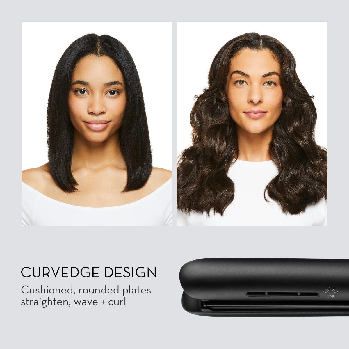 Neuro Style+ 1 Ceramic Flat Iron for Hair Straightening & Styling - Professional Salon Quality at Home, Perfect for Smoothing, Curling & Creating Sleek Hairstyles