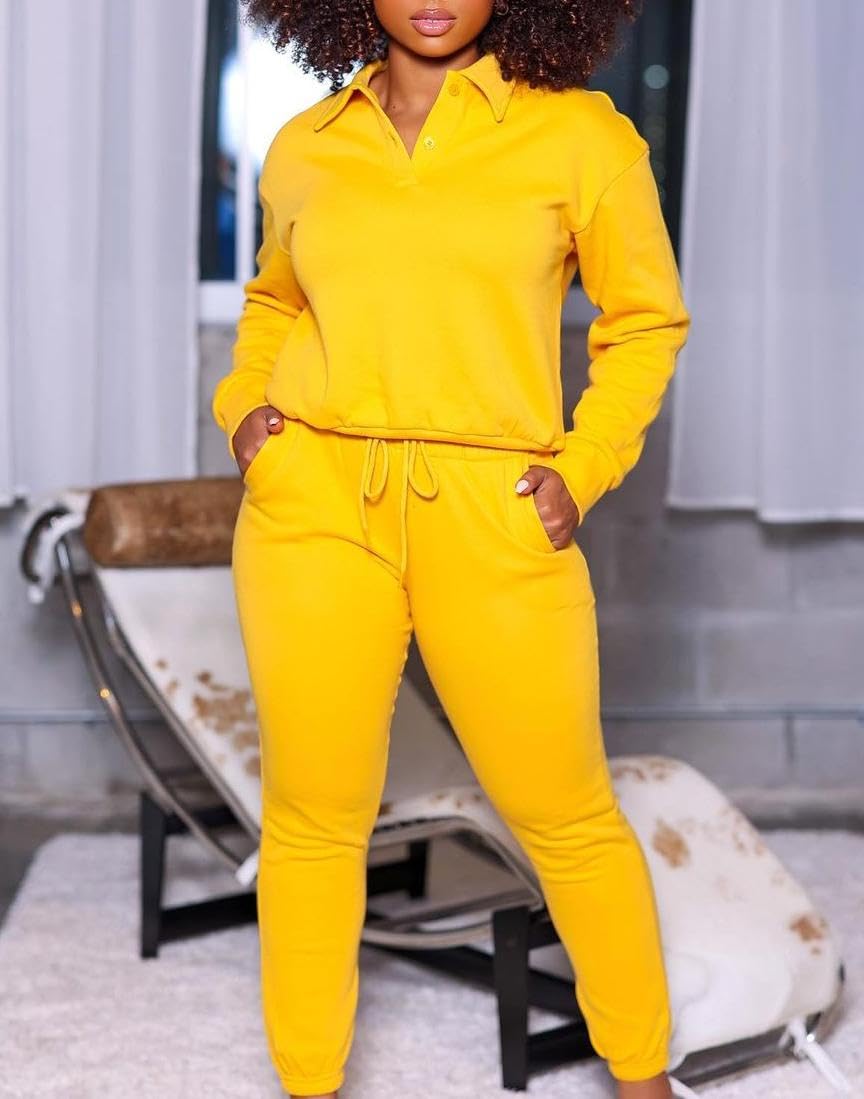 Nimsruc Women's 2-Piece Sweatsuit Set - Comfortable Jogging Outfit for Lounge, Gym & Casual Wear | Soft Fleece Tracksuit for Running, Yoga & Everyday Fashion