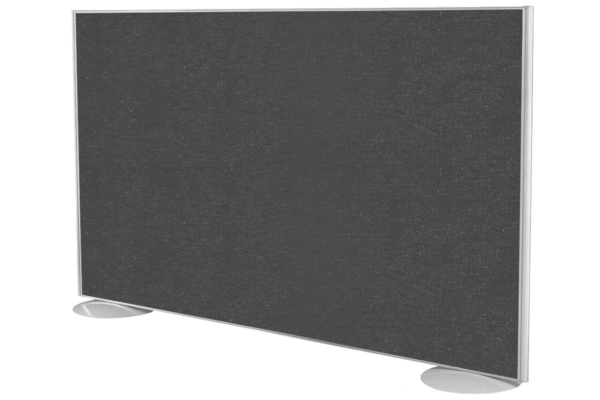 Freestanding Office Partition Screen - Fabric Panel with White Frame [1200H x 1800W] - Room Divider for Privacy in Workspaces, Offices & Home Offices