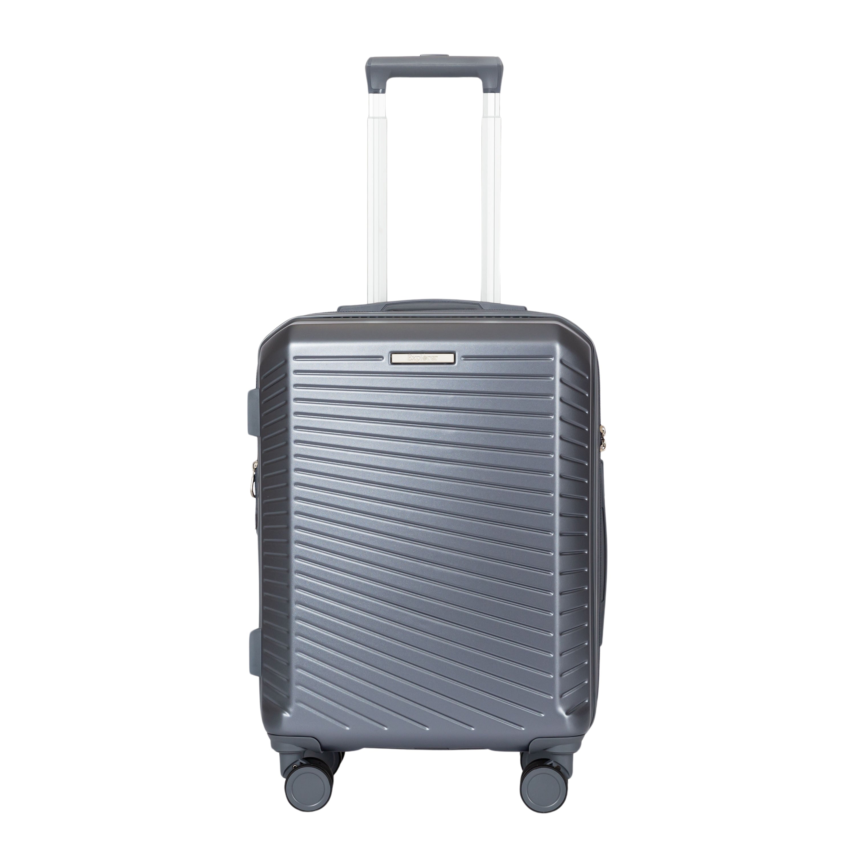 Explorer Passport Anti-Theft Expandable 2-Piece Luggage Set (Carry-On & Medium Checked Bag) - Perfect for International Travel & Business Trips