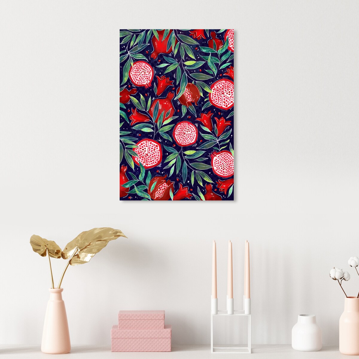 Blooming Tropical Flowers Canvas Wall Art Print - White Floral Decor for Cabin, Lodge & Kitchen - Perfect for Farmhouse, Rustic & Coastal Home Decor
