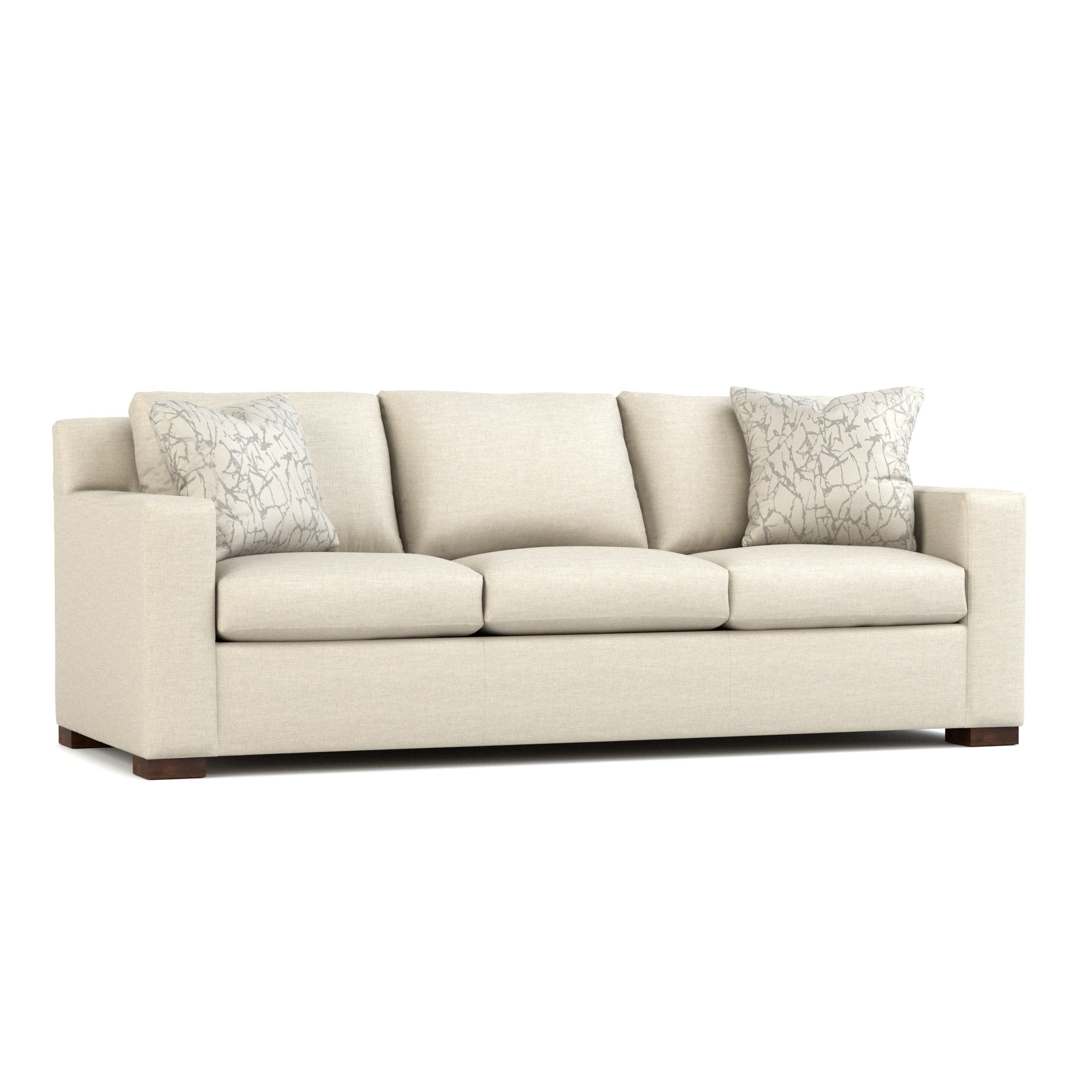 Keene Sofa - Modern 3-Seater Couch with Soft Fabric & Sturdy Frame for Living Room, Lounge, or Office - Comfortable and Stylish Home Furniture