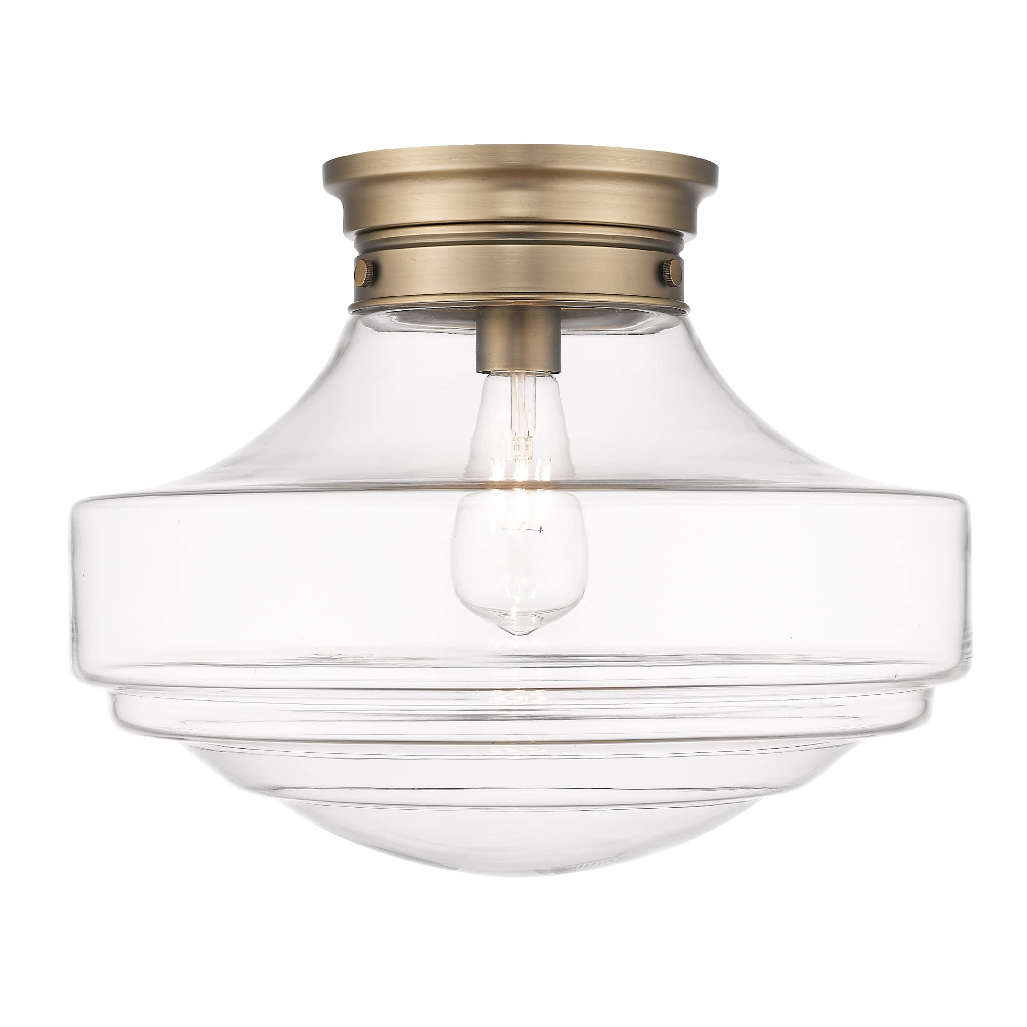 Vintage Style Matte Black Semi-Flush Mount Ceiling Light with Milk Glass Shade - Perfect for Dining Room, Bedroom, or Hallway Lighting