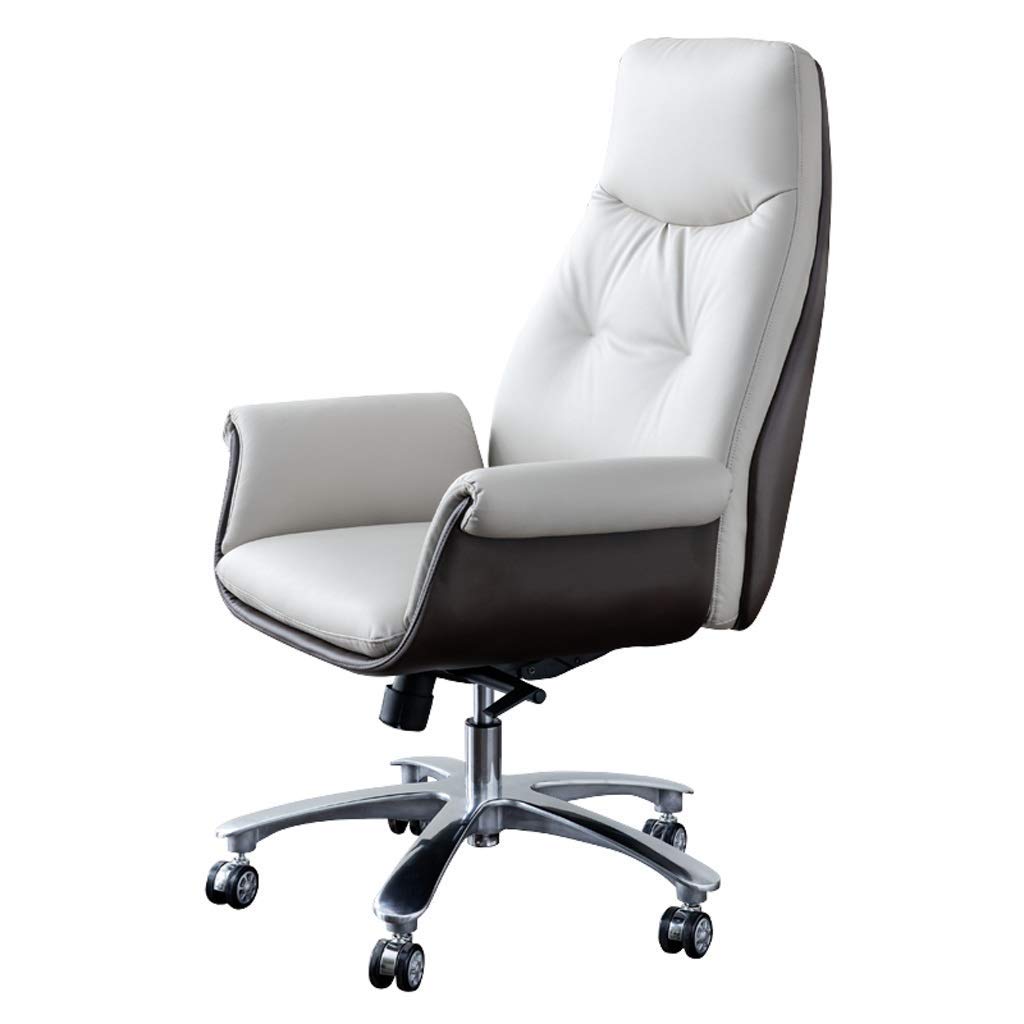 Premium Leather Office Chair - Ergonomic Executive Swivel Chair for Home & Business, Comfortable Reception Desk Chair for Boss & Professionals - Perfect for Conference Rooms, Home Offices & Workspaces