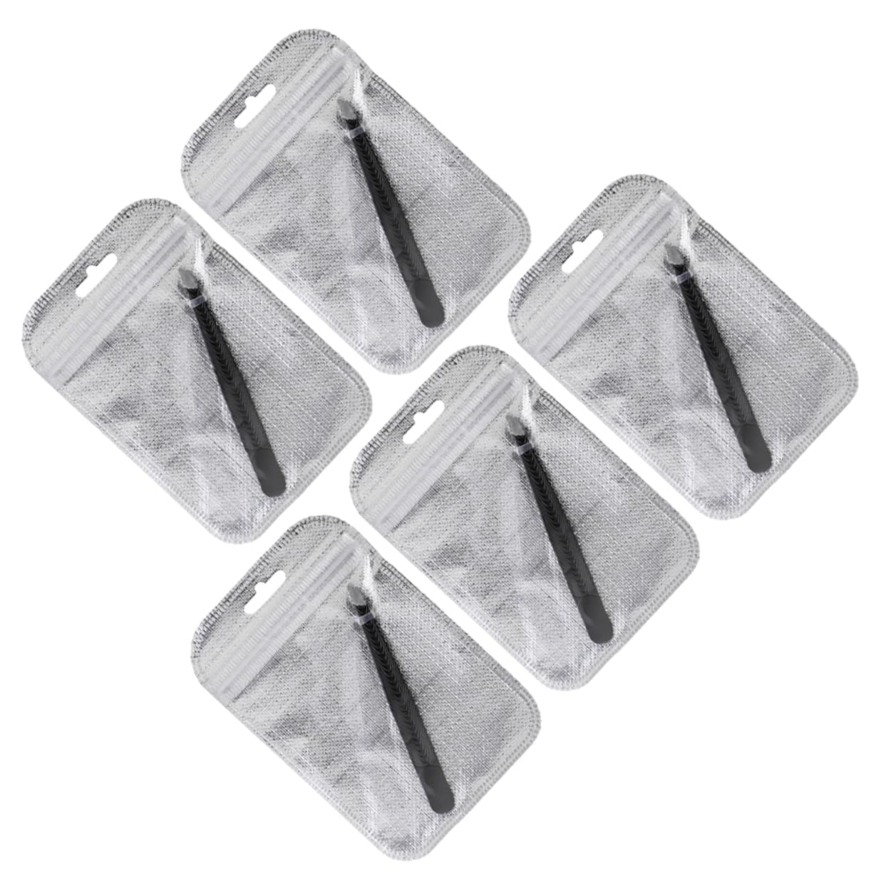5pcs Stainless Steel Eyebrow Tweezers Set - Precision Brow Shaping Kit for Men & Women - Perfect for Eyebrow Grooming, Makeup & Beauty Care at Home or Salon