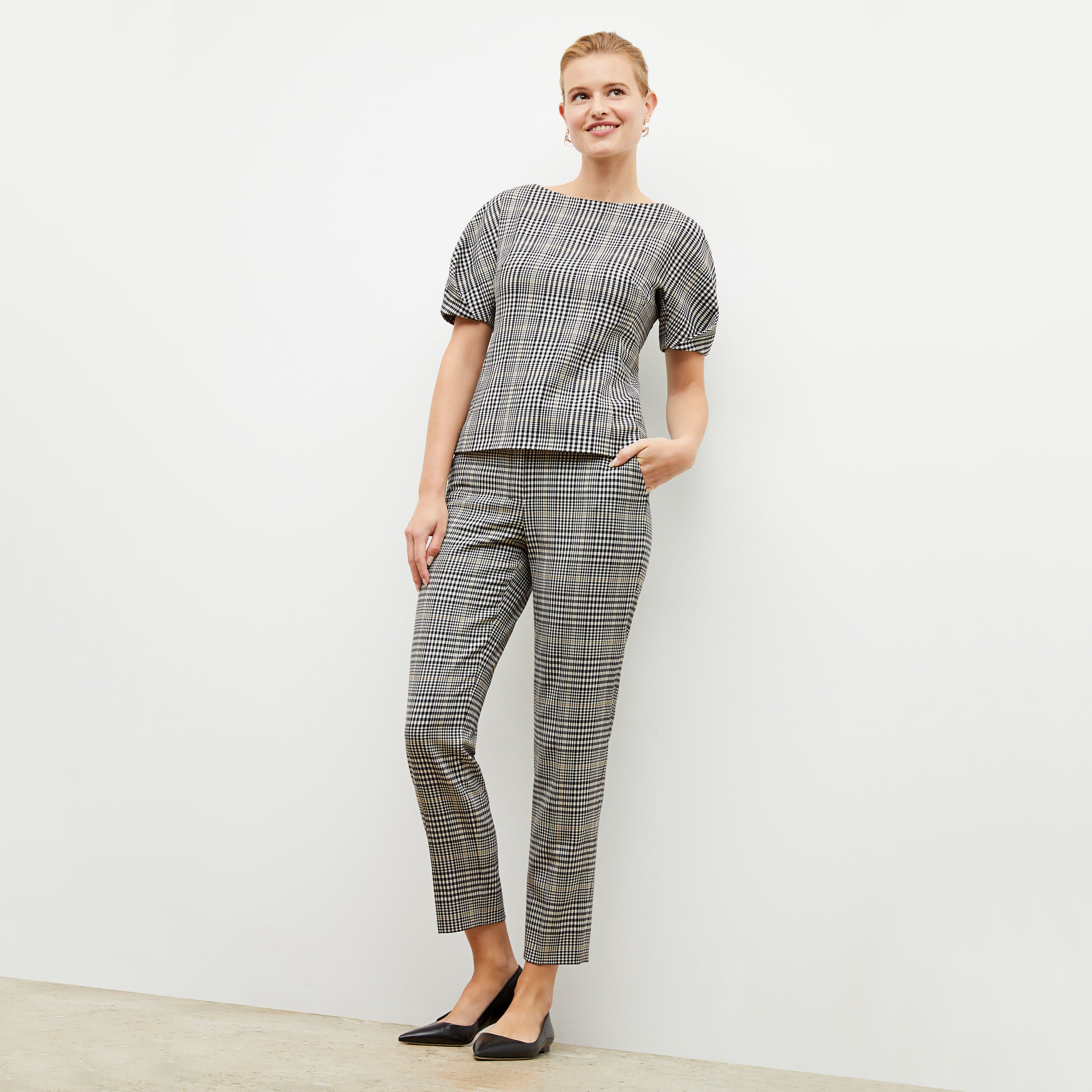 Mejia Plaid Sharkskin Pants for Men - Stylish & Comfortable Trousers for Office, Casual Wear & Outdoor Activities
