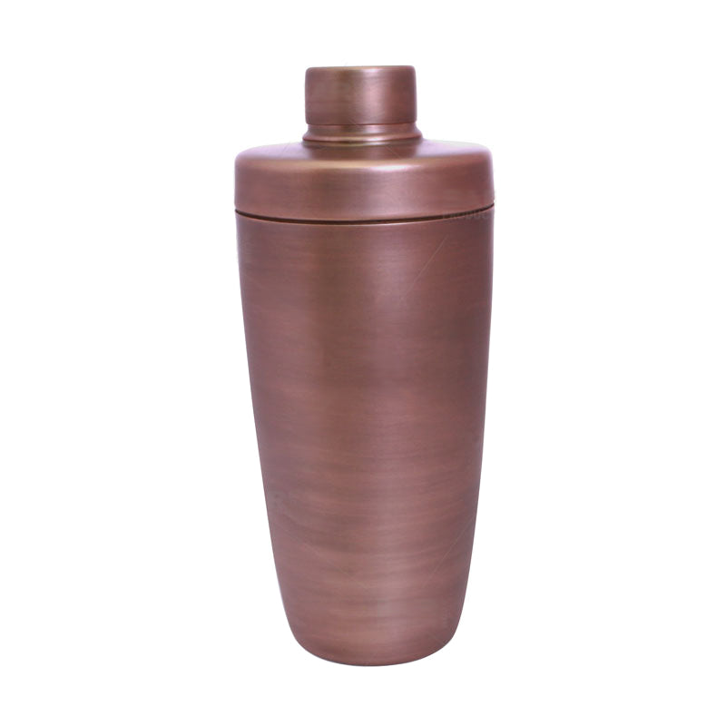 BarConic® 3-Piece Antique Finish Cocktail Shaker Set - 28oz Stainless Steel Mixing Cups with Flat Top - Perfect for Bartenders, Home Bars & Cocktail Parties