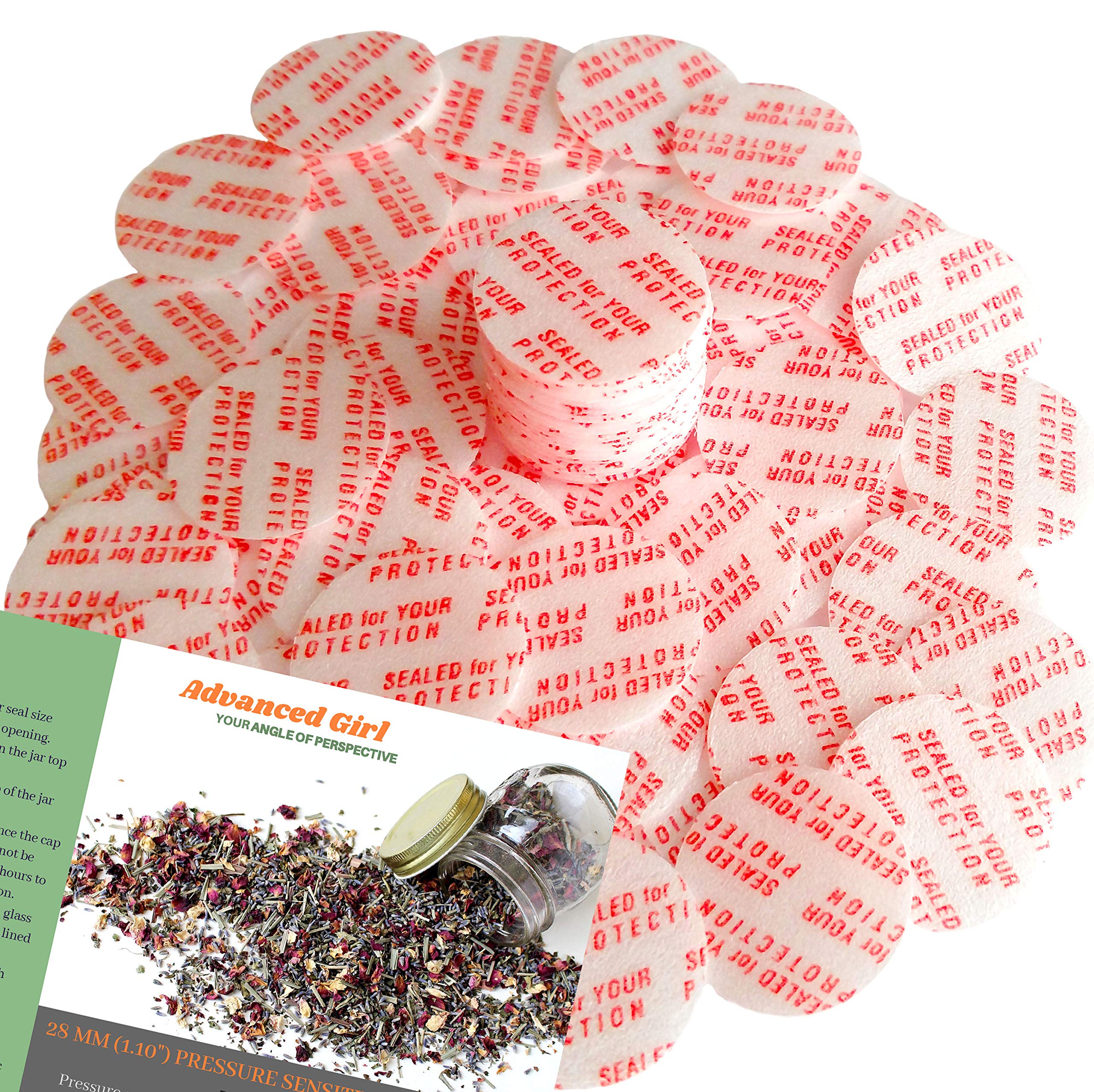Pressure Sensitive Torque Activated Seals Cap Liners - 28mm (1.10