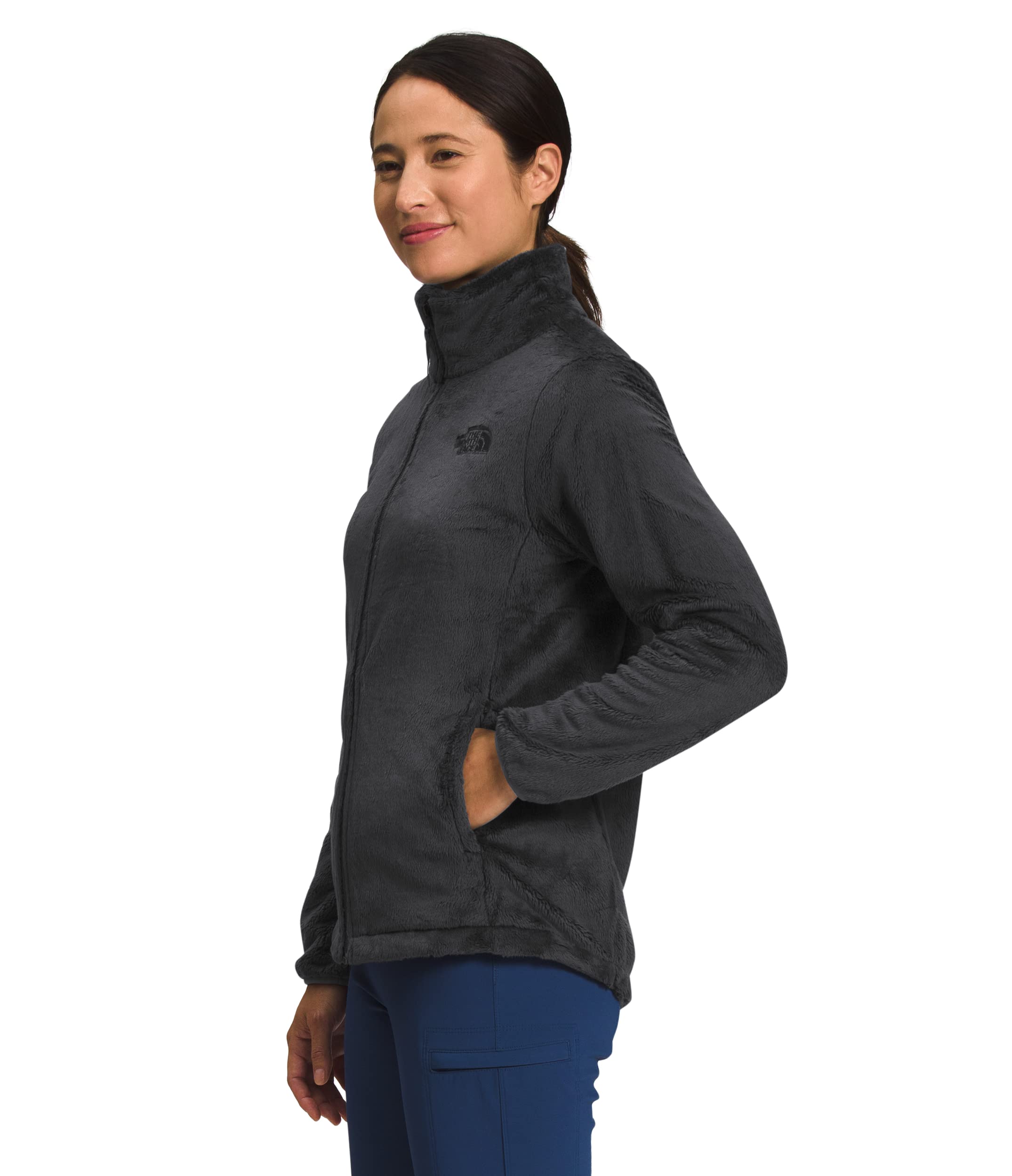 The North Face Women's Osito Full Zip Fleece Jacket - Warm Winter Pullover (Standard & Plus Size 2XL) in Shady Blue for Hiking, Camping & Outdoor Activities