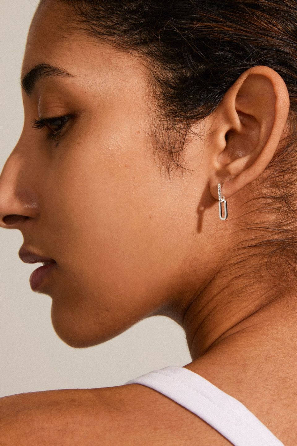 Elegant Elise Linked Earrings - Silver Plated with Sparkling Crystals | Perfect for Weddings, Parties & Special Occasions