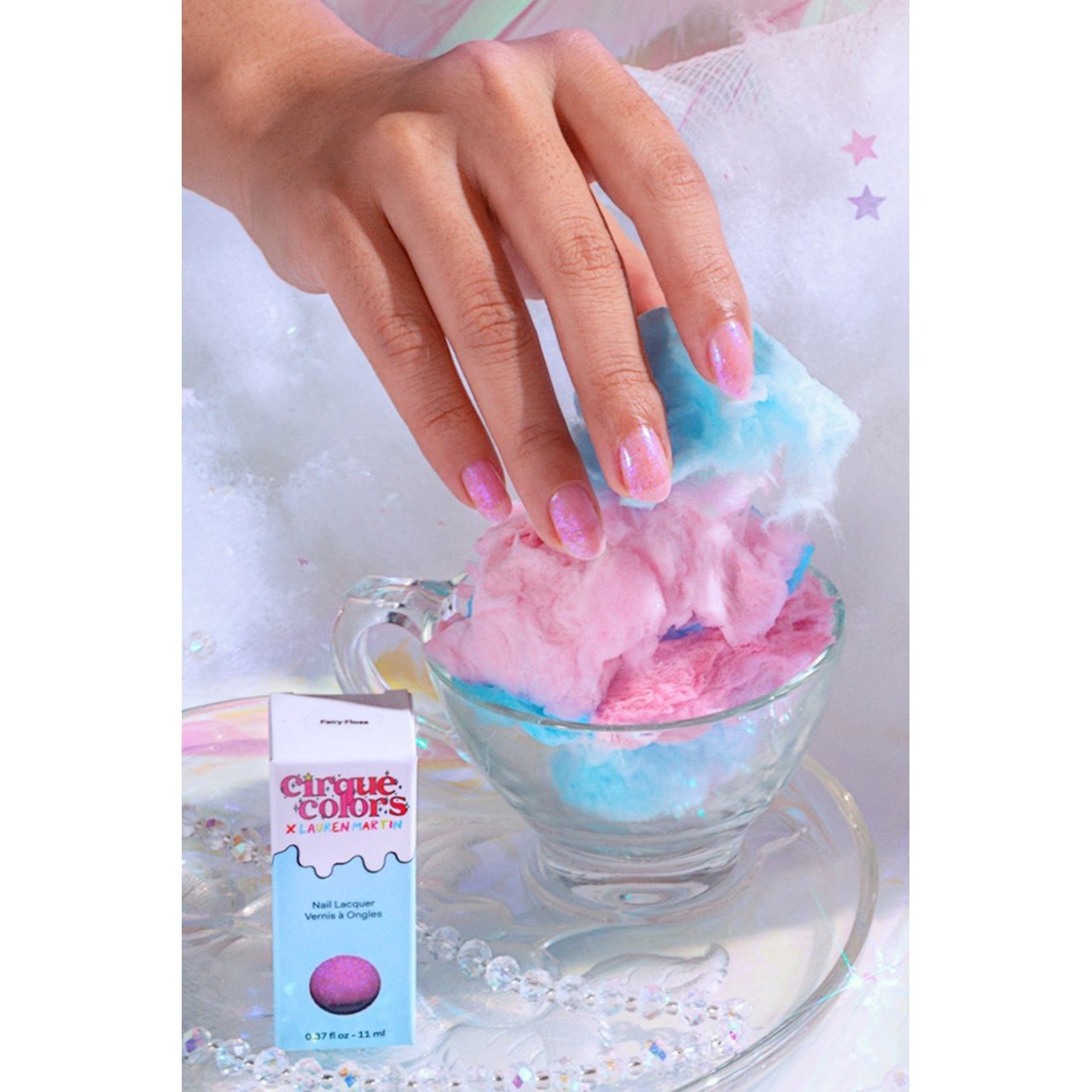 Cirque Colors Fairy Floss Nail Polish - 0.37 oz Vegan & Cruelty-Free Nail Lacquer for Long-Lasting Wear - Perfect for Manicures, Pedicures & Nail Art Designs