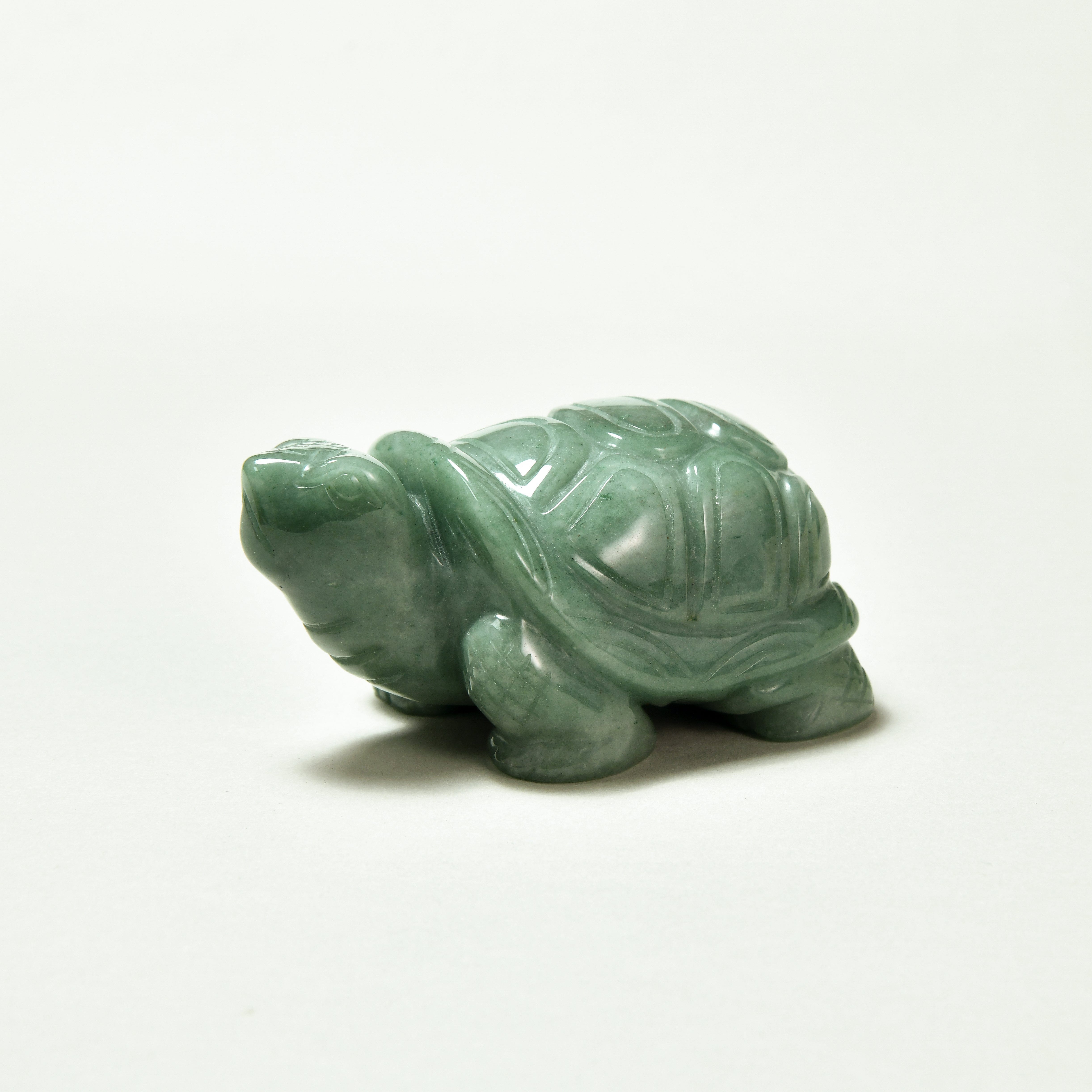4 Aventurine Turtle Natural Gemstone Carving - Handmade Healing Crystal for Meditation, Feng Shui, and Home Decor - Perfect Gift for Spiritual Healing and Positive Energy