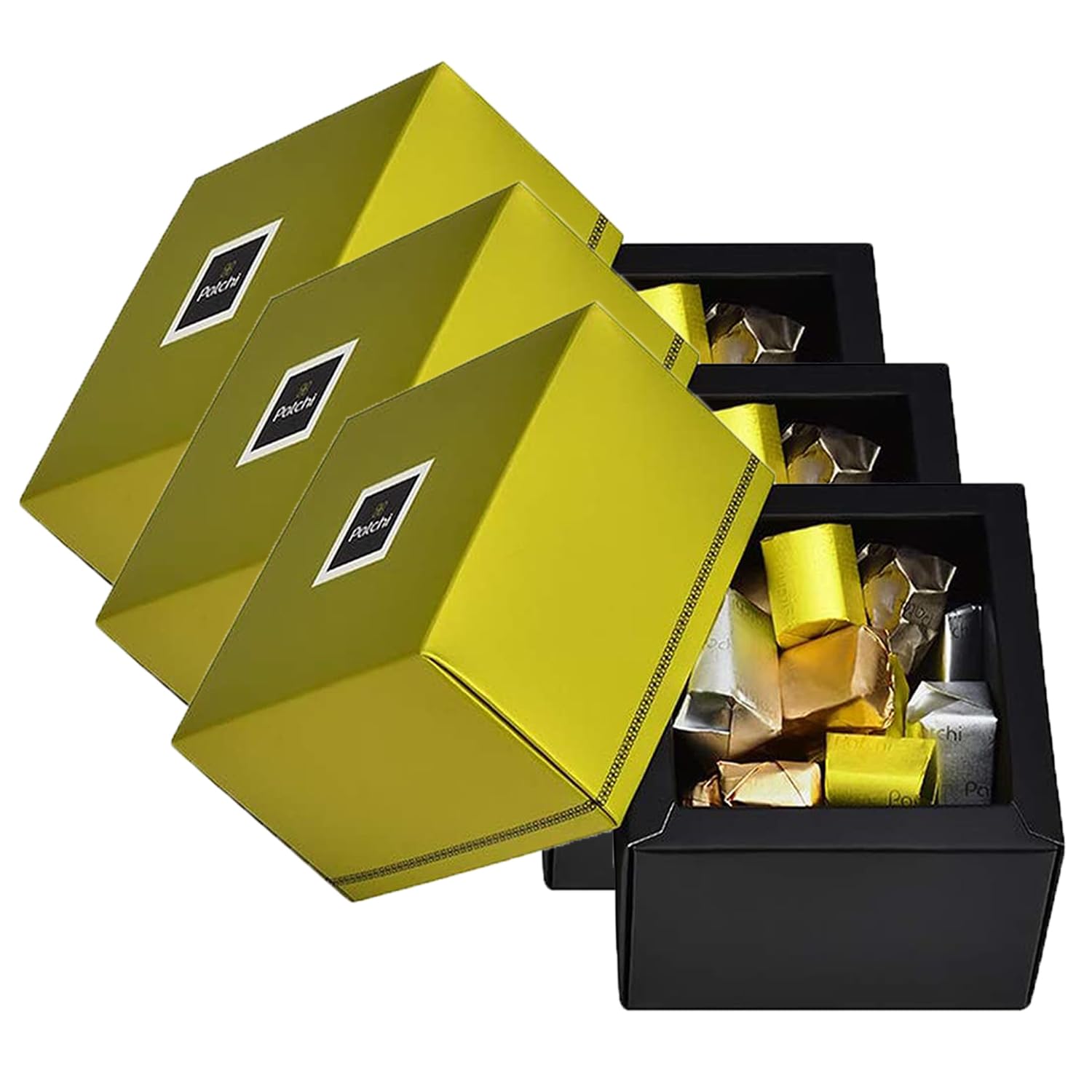 Patchi Ballotin Assorted Milk Chocolate Truffles Gift Box (0.5lb, Pack of 3) - Premium Gourmet Chocolates with All Natural Ingredients - Perfect for Holidays, Birthdays, Corporate Gifts & Romantic Occasions
