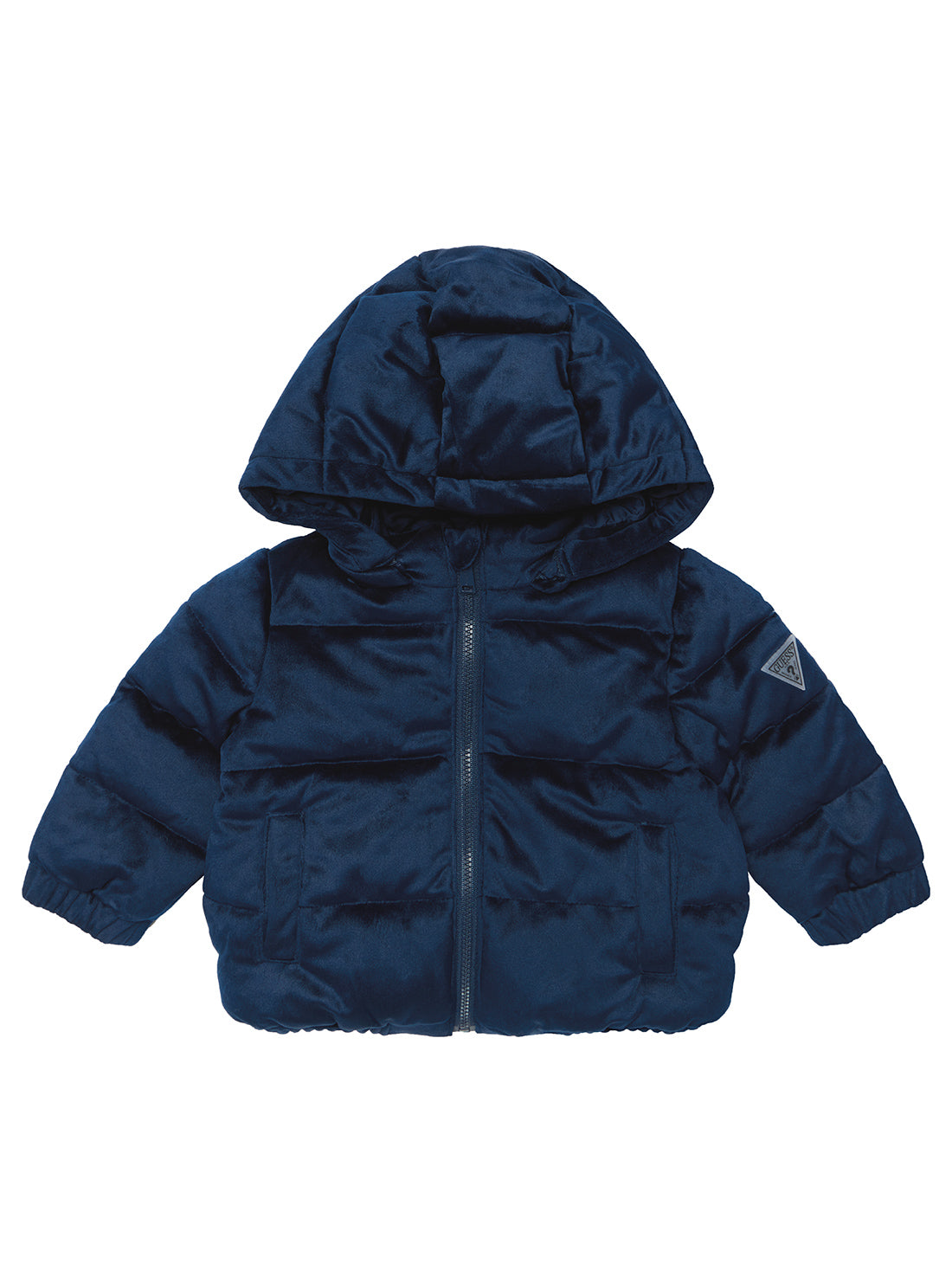 Blue Long Sleeve Padded Jacket for Baby Boys & Girls (0-18 Months) - Warm Winter Outerwear for Infants & Toddlers