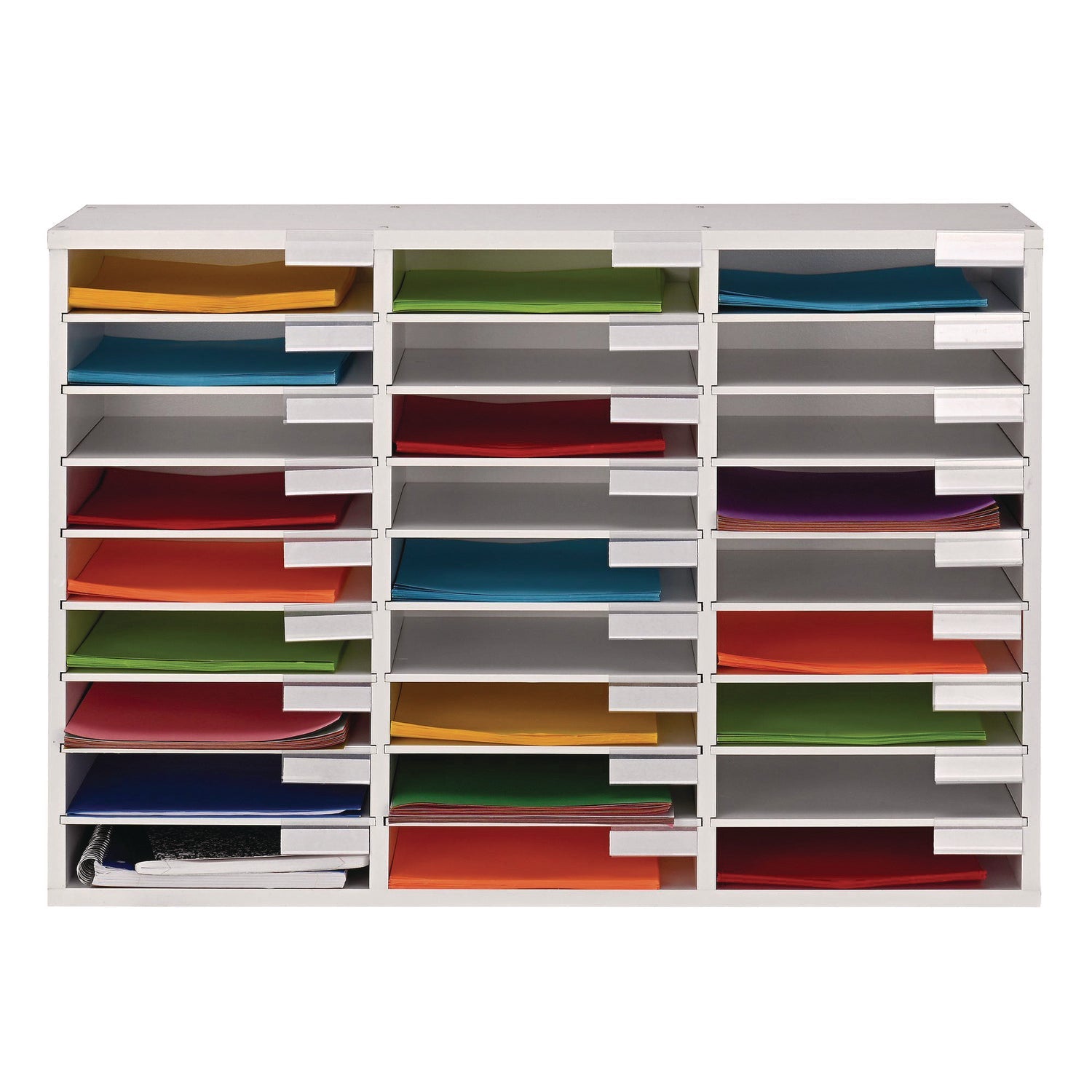 AdirOffice Wooden 27-Section Letter Size Literature Organizer - 31.49