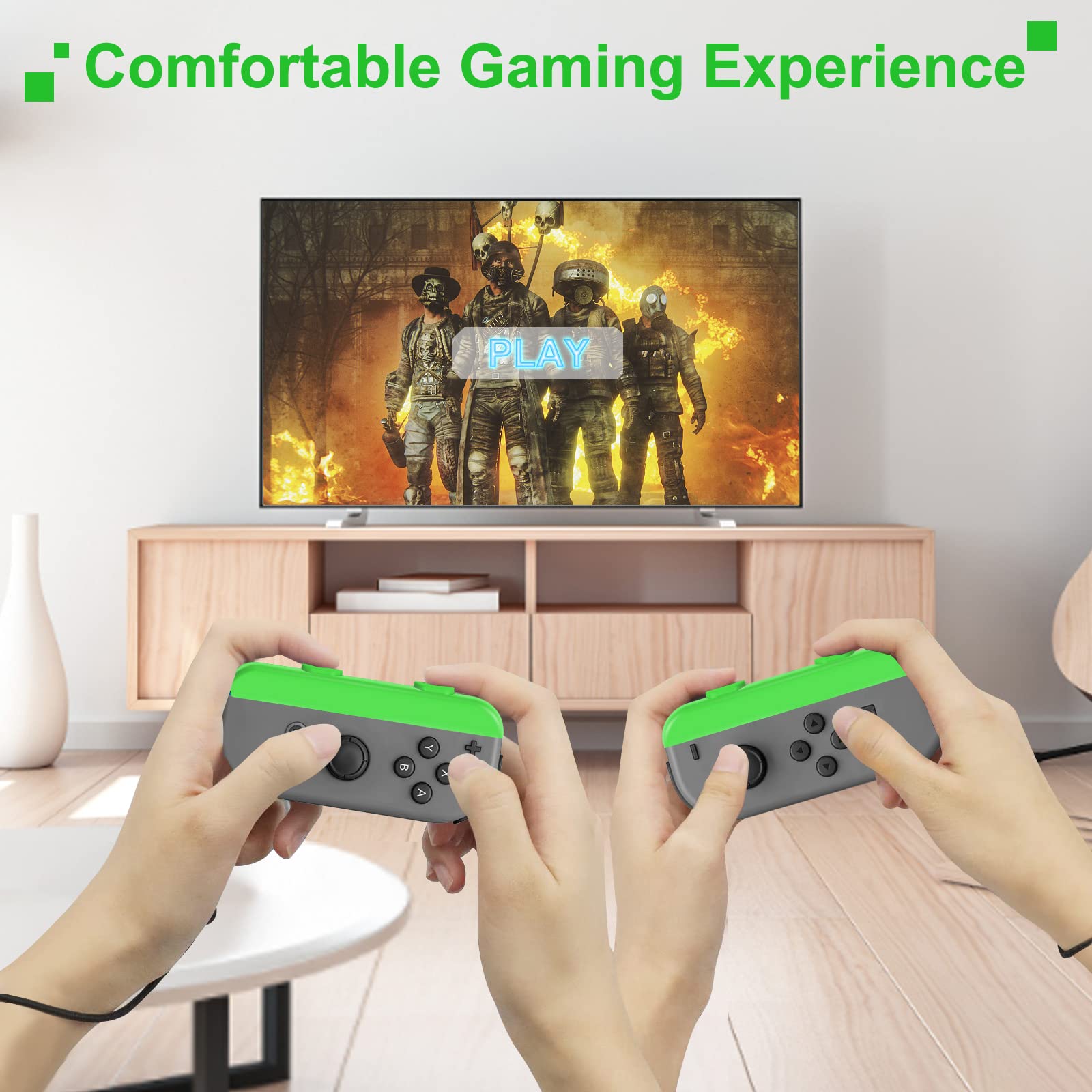 XBERSTAR 1 Pair Portable Controller Hand Strap for Nintendo Switch - Comfortable Wrist Rope for Joy-Con & Pro Controller (Green) - Perfect for Gaming on the Go, Travel & Long Play Sessions