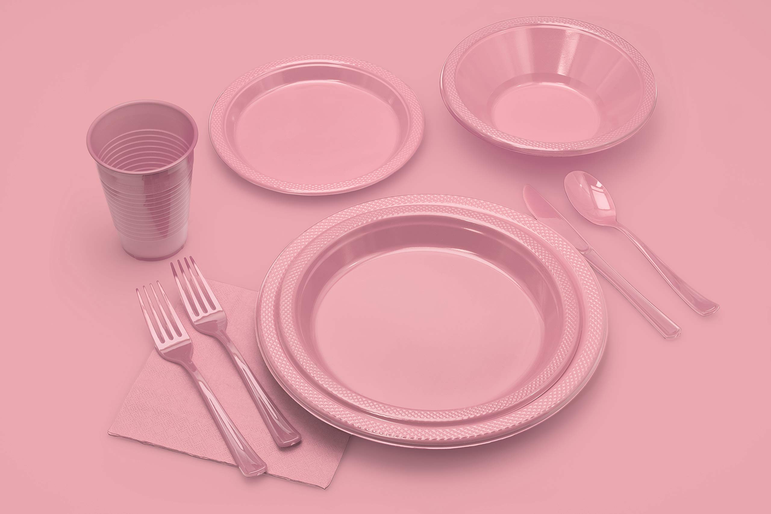 Elegant Pink Plastic Table Cover for Parties, Weddings & Events - Waterproof & Disposable - Perfect for Indoor & Outdoor Decor