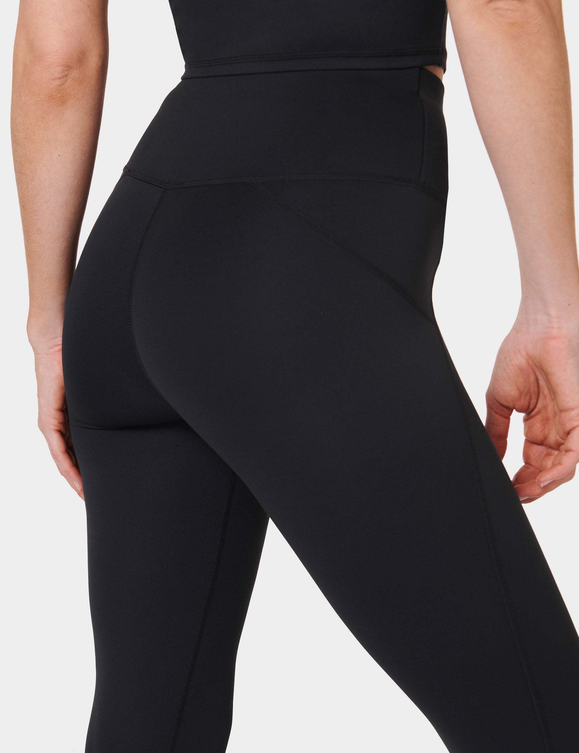 High Waist 7/8 Leggings for Women - All Day Comfort Yoga Pants in Black - Perfect for Workouts, Running & Lounge Wear