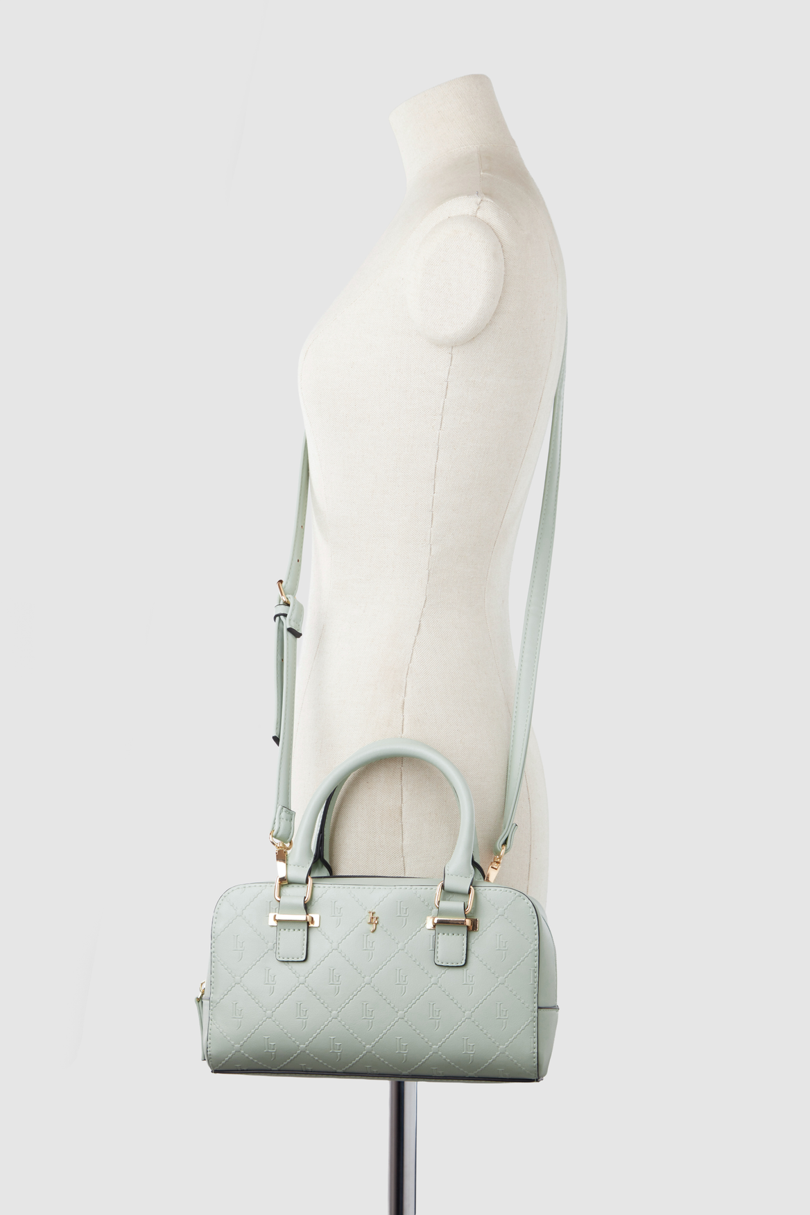 Embossed Leather Barrel Bag for Women - Stylish Crossbody Purse with Adjustable Strap, Perfect for Work, Travel & Everyday Use