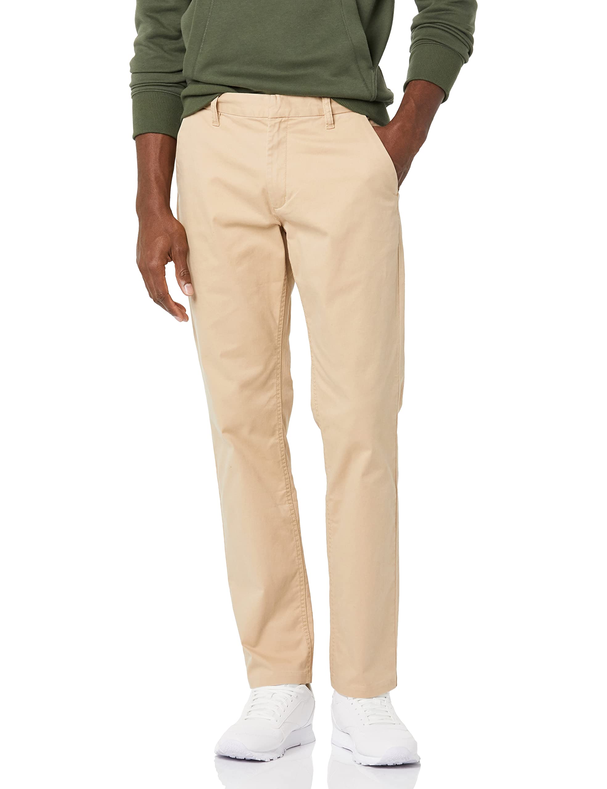 Amazon Aware Men's Cotton Straight Leg Chino Pants - Comfortable Casual & Work Trousers for Office, Travel & Everyday Wear