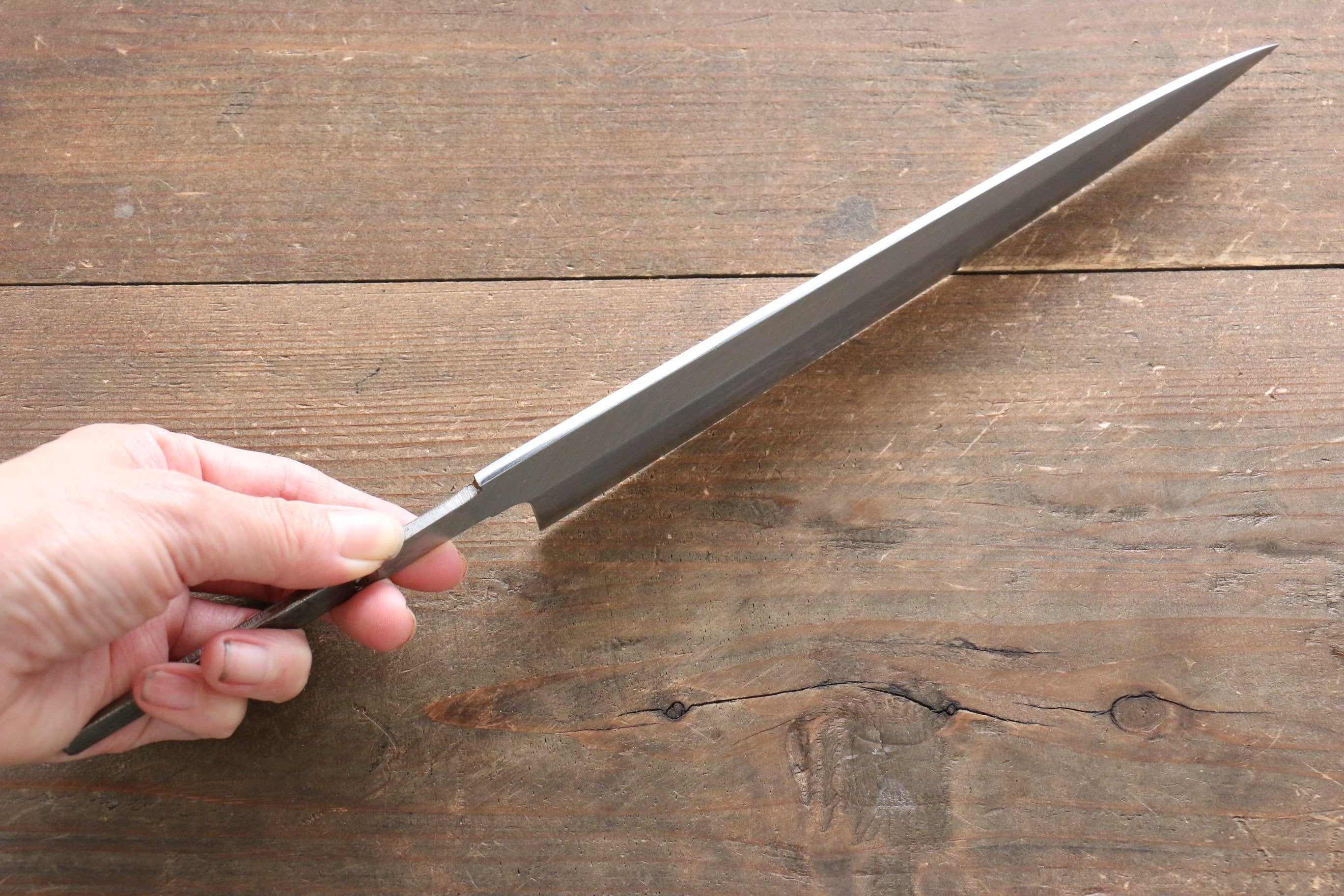 Premium Japanese Blue Steel No.1 DX Yanagiba 210mm Sushi Knife - Professional Chef Knife for Sashimi & Sushi Preparation - Perfect for Home Cooks & Restaurant Use