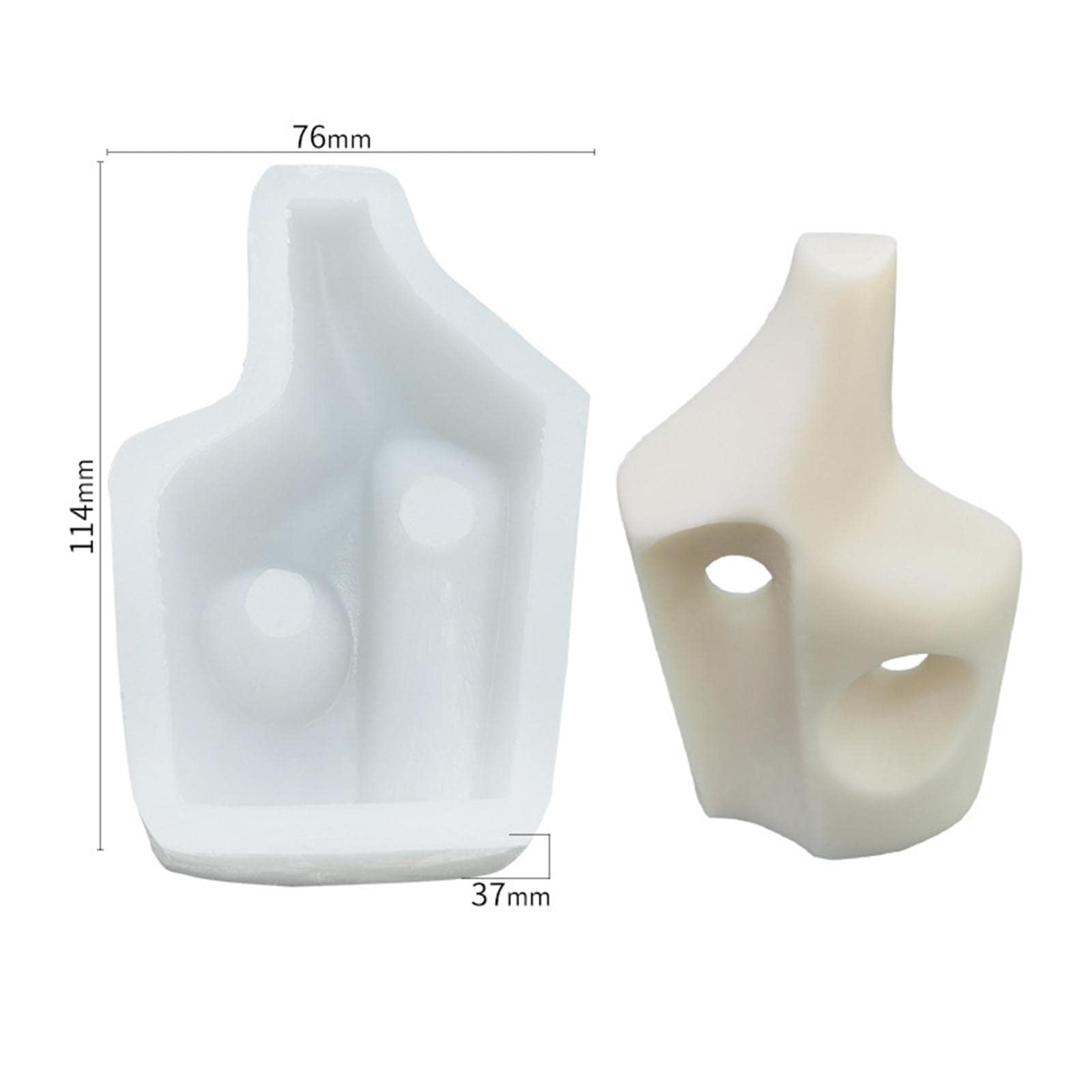 Premium Silicone Candle Mold for Aromatherapy Soap & Candle Making - 11.4x7.6x3.7cm DIY Craft Mould - Perfect for Home Decor, Gifts, and Relaxation Therapy