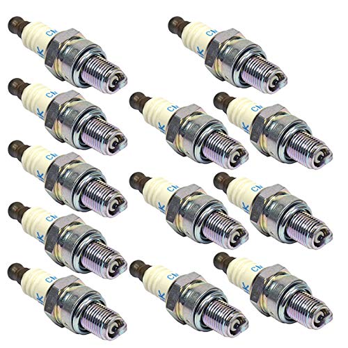 NGK CMR7H Spark Plugs - 12 Pack Replacement for High Performance Engines | Perfect for Cars, Trucks & Motorcycles