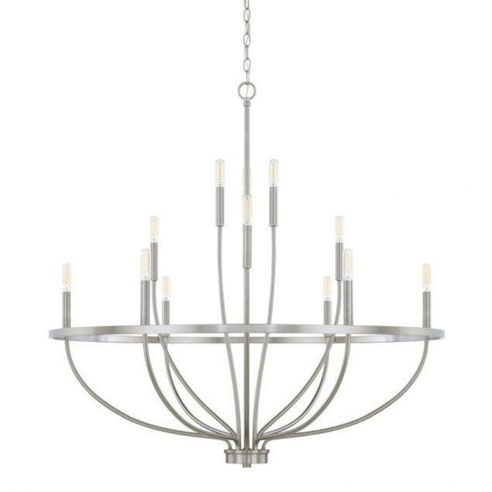 Balboa Chandelier - Elegant Crystal Ceiling Light Fixture for Dining Room & Living Room | Modern Home Decor Lighting | Perfect for Weddings & Luxury Interiors