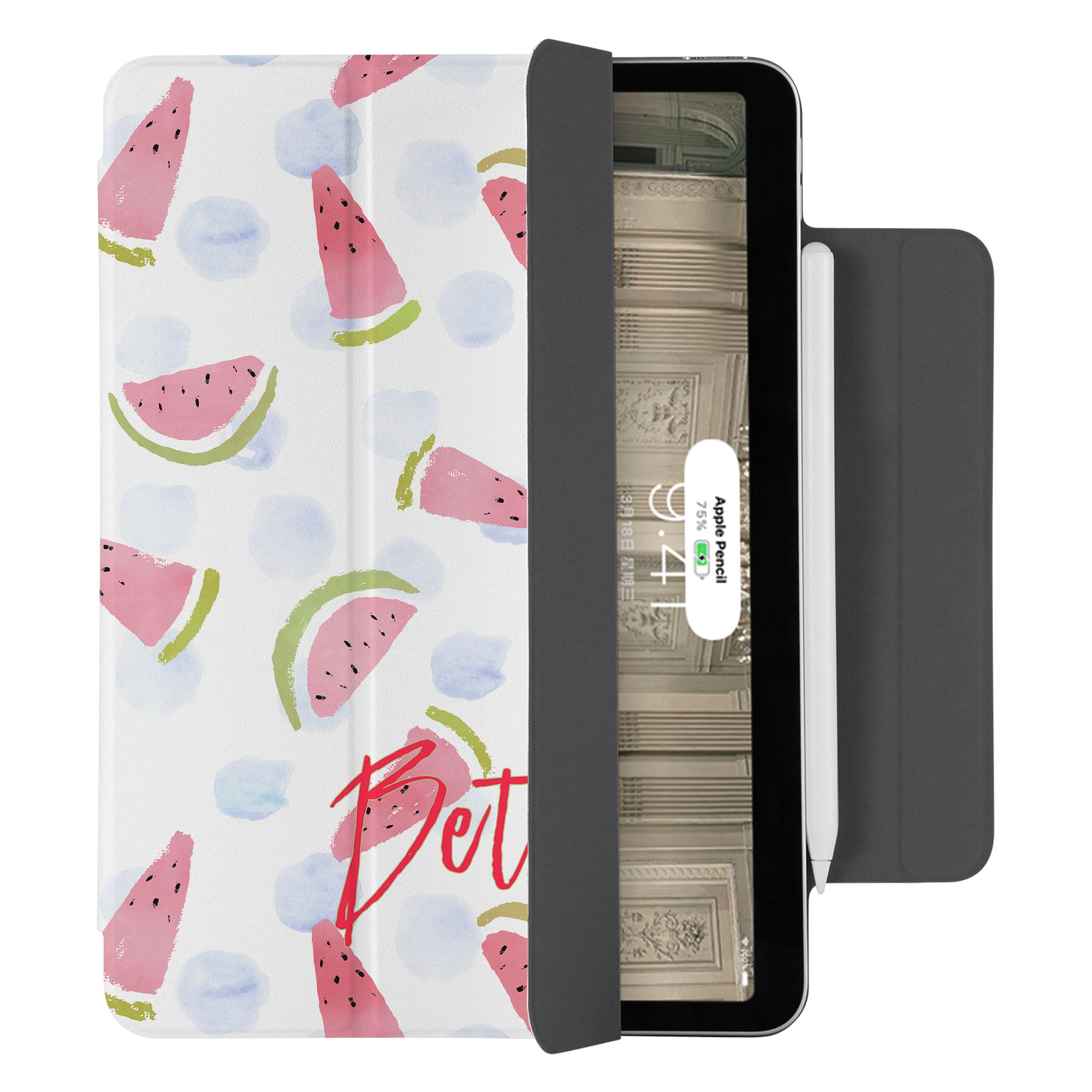 SlimFit iPad Case - Ultra Thin Lightweight Protective Cover for iPad (Fruit Red) - Perfect for Work, Travel & Everyday Use