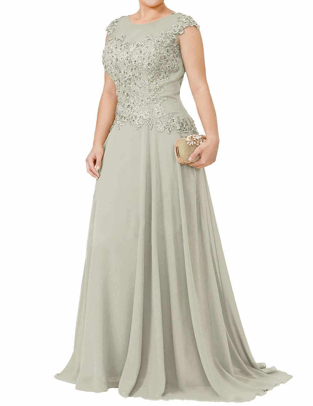 Elegant Lace Mother of The Bride Dresses - Long Chiffon Evening Gown for Wedding Guest & Special Occasions | Perfect for Weddings, Parties & Formal Events