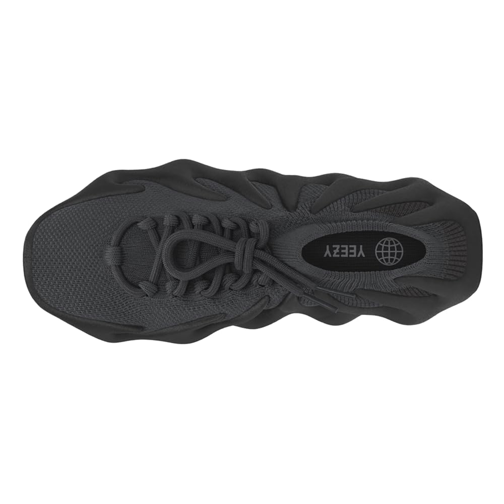 Adidas Men's Yeezy 450 Lace-Up Sneakers - Black Casual Running Shoes for Gym, Streetwear & Everyday Comfort