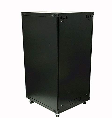 15U Wall Mount Server Rack Cabinet with Glass Door & Lock - 22.75
