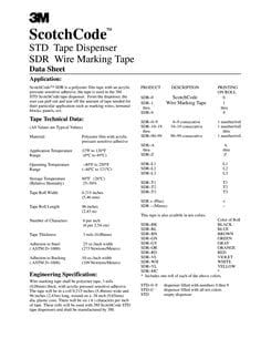 3M ScotchCode Wire Marker Tape Refill Roll SDR-L - Durable Labeling Solution for Electrical Wires & Cables - Perfect for Industrial, Office & Home Organization