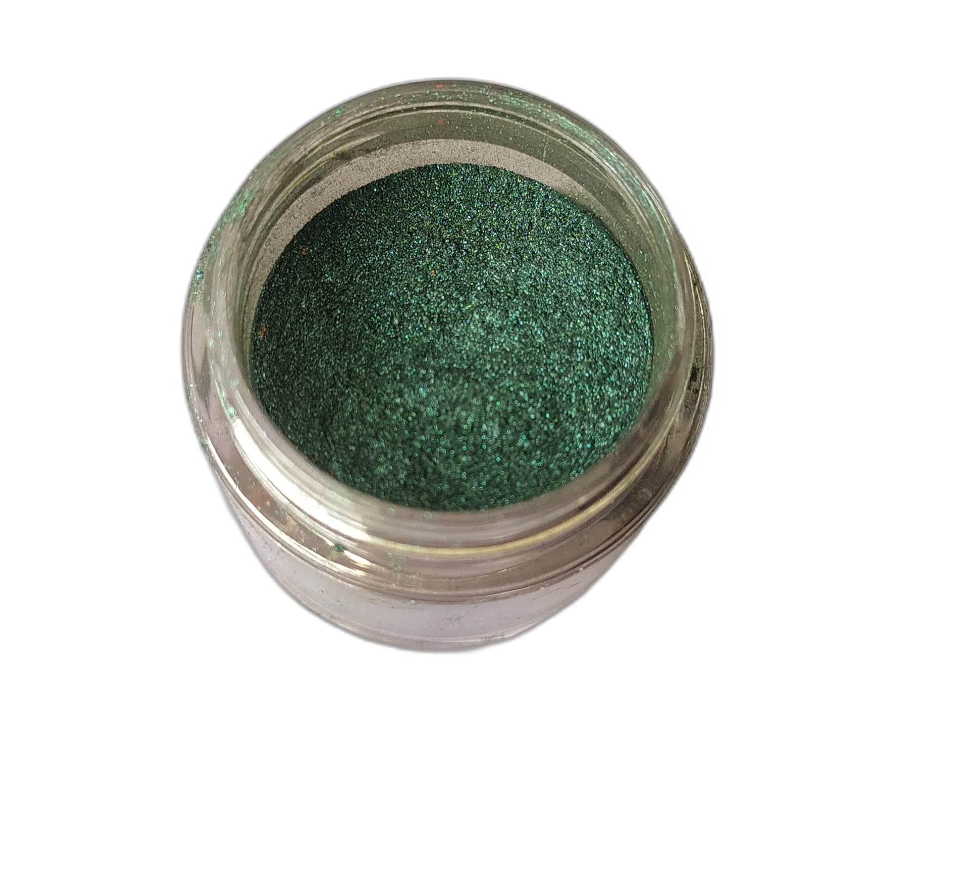 Green Face Up Eyeshadow Pigment - Sparkling Metallic Eye & Nail Art Makeup (P-17) | Perfect for Party, Halloween & Festival Looks