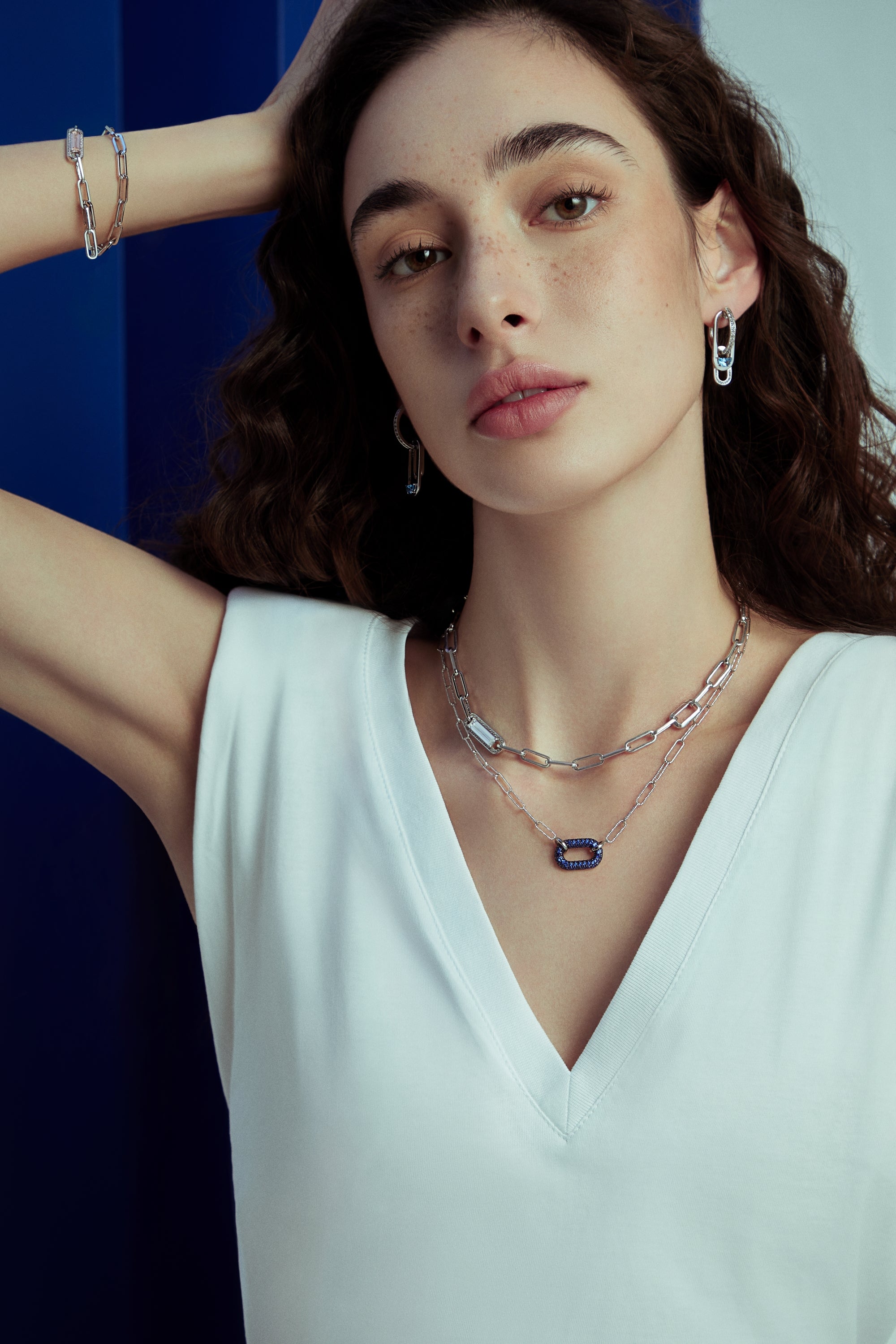 Elegant TOGGLE Puffy Oval Link Necklace for Women - Gold & Silver Plated Chain Jewelry - Perfect for Parties, Weddings & Everyday Wear