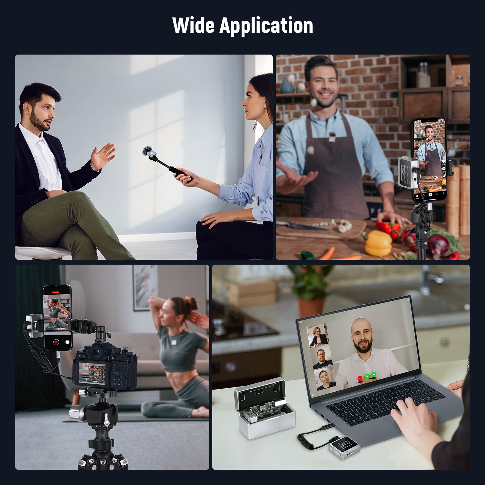 NEEWER CM31 Wireless Lavalier Microphone System for iPhone, Android, DSLR & Camera - Compact Clip-on Mic for Vlogging, YouTube, Interviews & Live Streaming