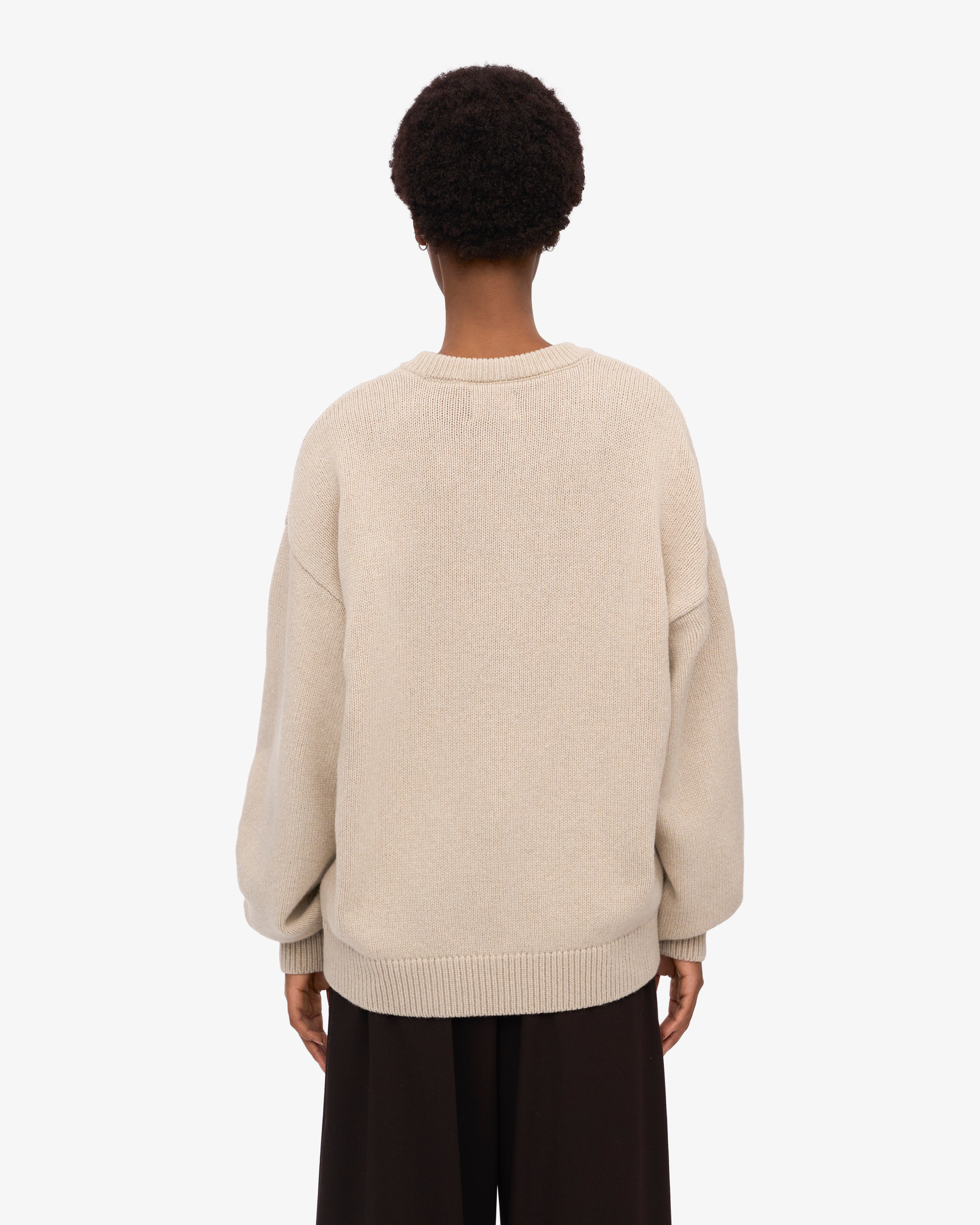 Premium Oversized Merino Wool Sweater - Ivory White | Soft & Warm Winter Pullover | Cozy Casual Wear for Women & Men | Perfect for Cold Weather, Office & Weekend Outfits