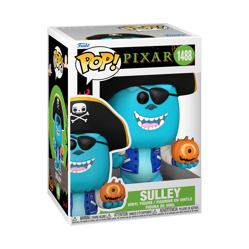 Funko Pop! Disney Pixar Monsters Inc. Sulley Vinyl Figure #1488 with Protective Hard Case - Perfect for Collectors, Disney Fans, and Home Office Display