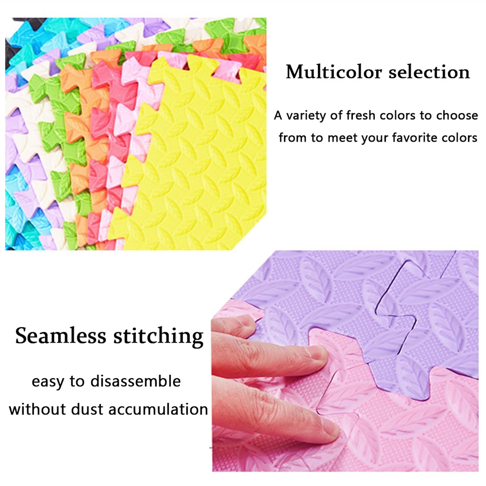 Soft EVA Puzzle Play Mat for Kids - Interlocking Foam Jigsaw Floor Tiles & Edges - Non-Toxic Gym Mats for Children's Playroom, Nursery, Daycare & Home Play Area - Perfect for Crawling, Learning & Safe Playtime