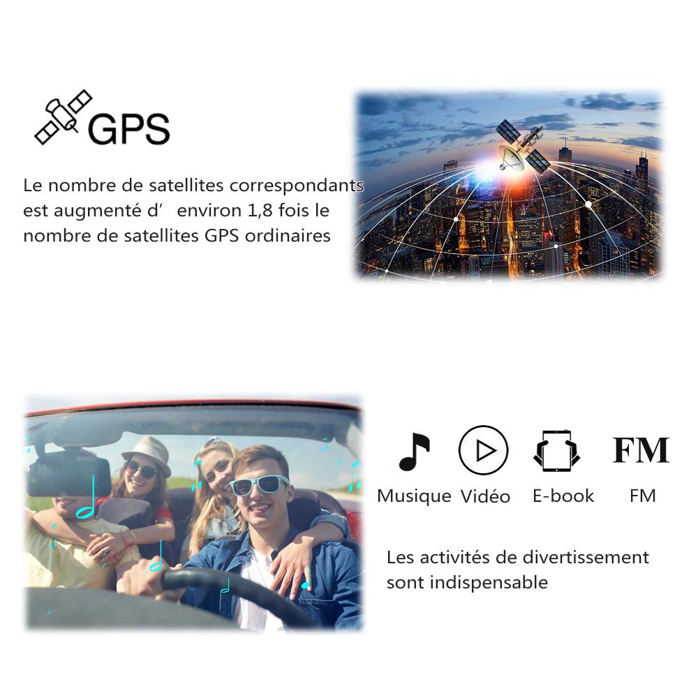 7 Inch Europe52 Car GPS Navigation System - Touch Screen, Bluetooth, Backup Camera - Automatic Maps for Heavy Vehicles & Trucks | Perfect for Long-Distance Trucking & Fleet Management