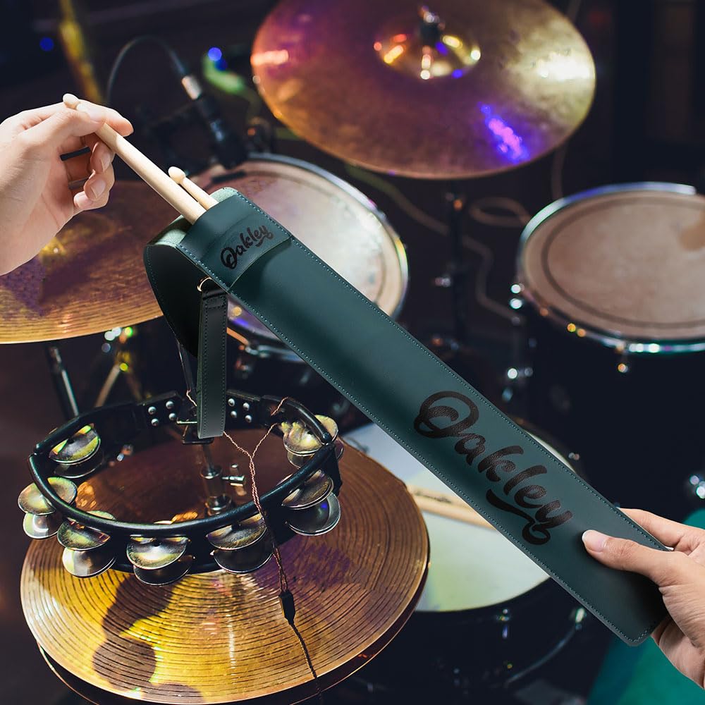 Custom Drum Stick Bag with Personalized Name - PU Leather Portable Drumstick Holder Case for Drummers - Perfect Gift for Musicians & Drum Accessories for Practice, Gigs & Travel