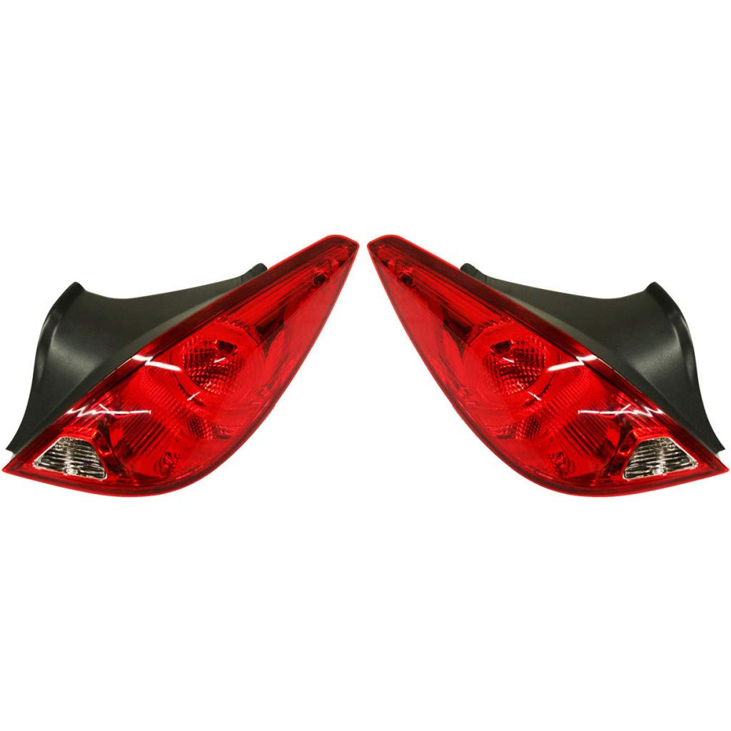 2006-2009 Pontiac G6 Coupe Rear Tail Lights Pair - Driver & Passenger Side Replacement (GM2800200 GM2801200) - Fits Part Numbers 15862074 15942813 - Perfect for Night Driving & Enhanced Vehicle Safety
